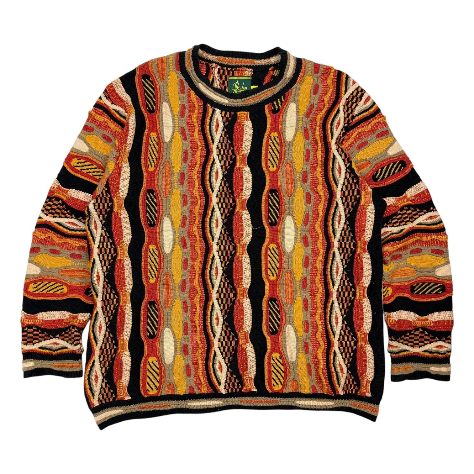 Vintage Cable Knit Sweater Multicolour