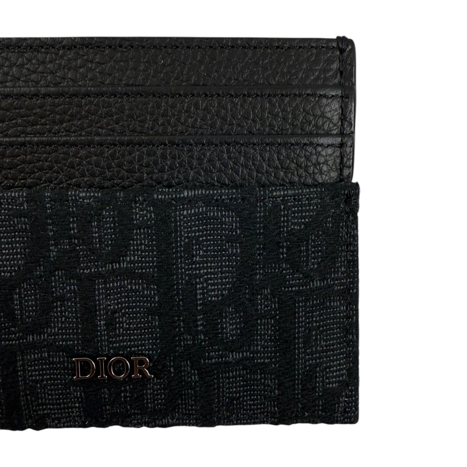 Dior Monogram Card Holder Black