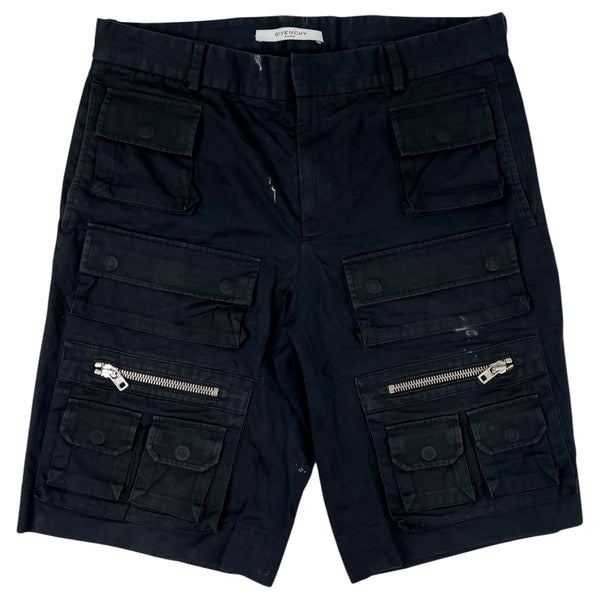 Givenchy Utility Cargo Shorts Black