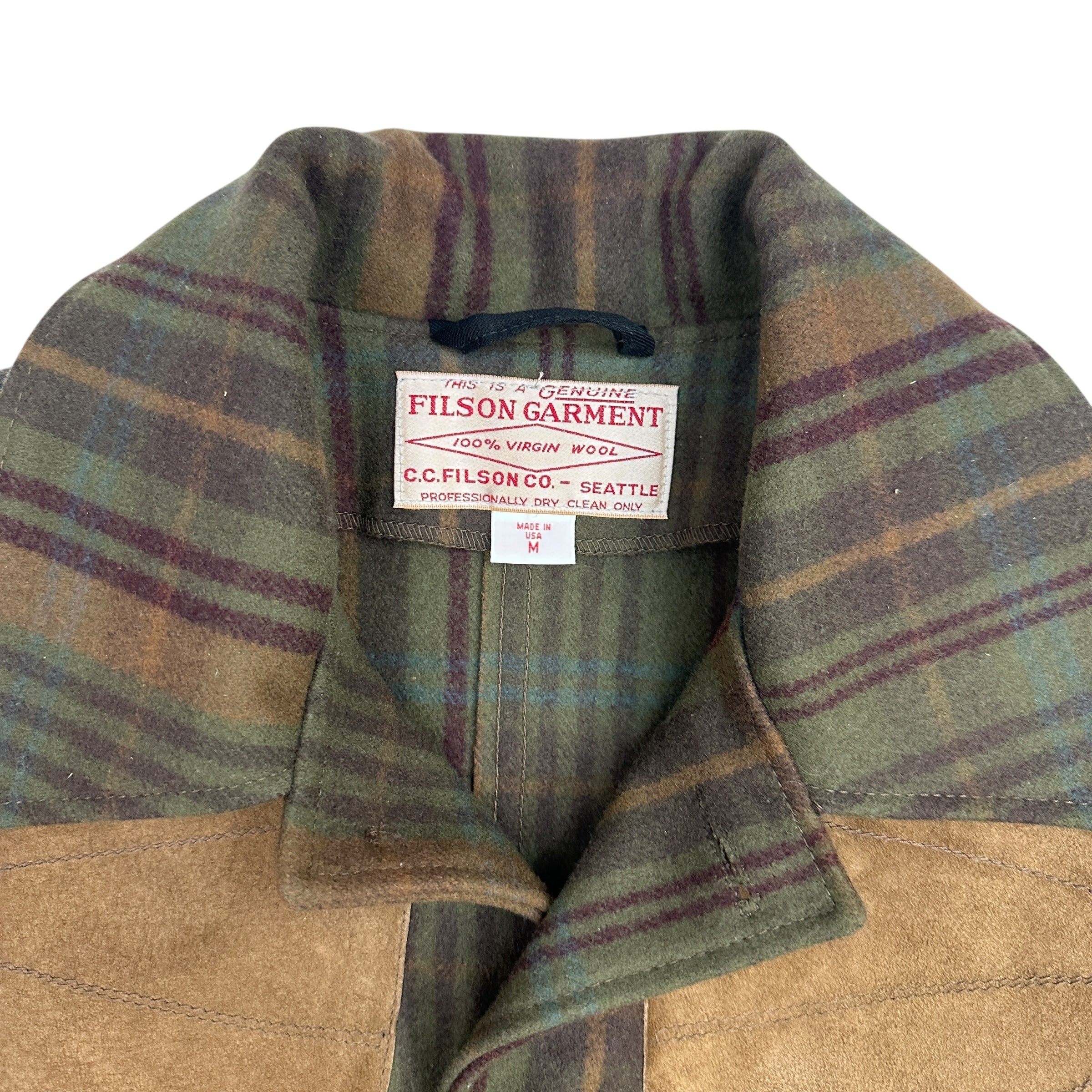 Filson Yukon Wool Clay Coat Haw Plaid / Green