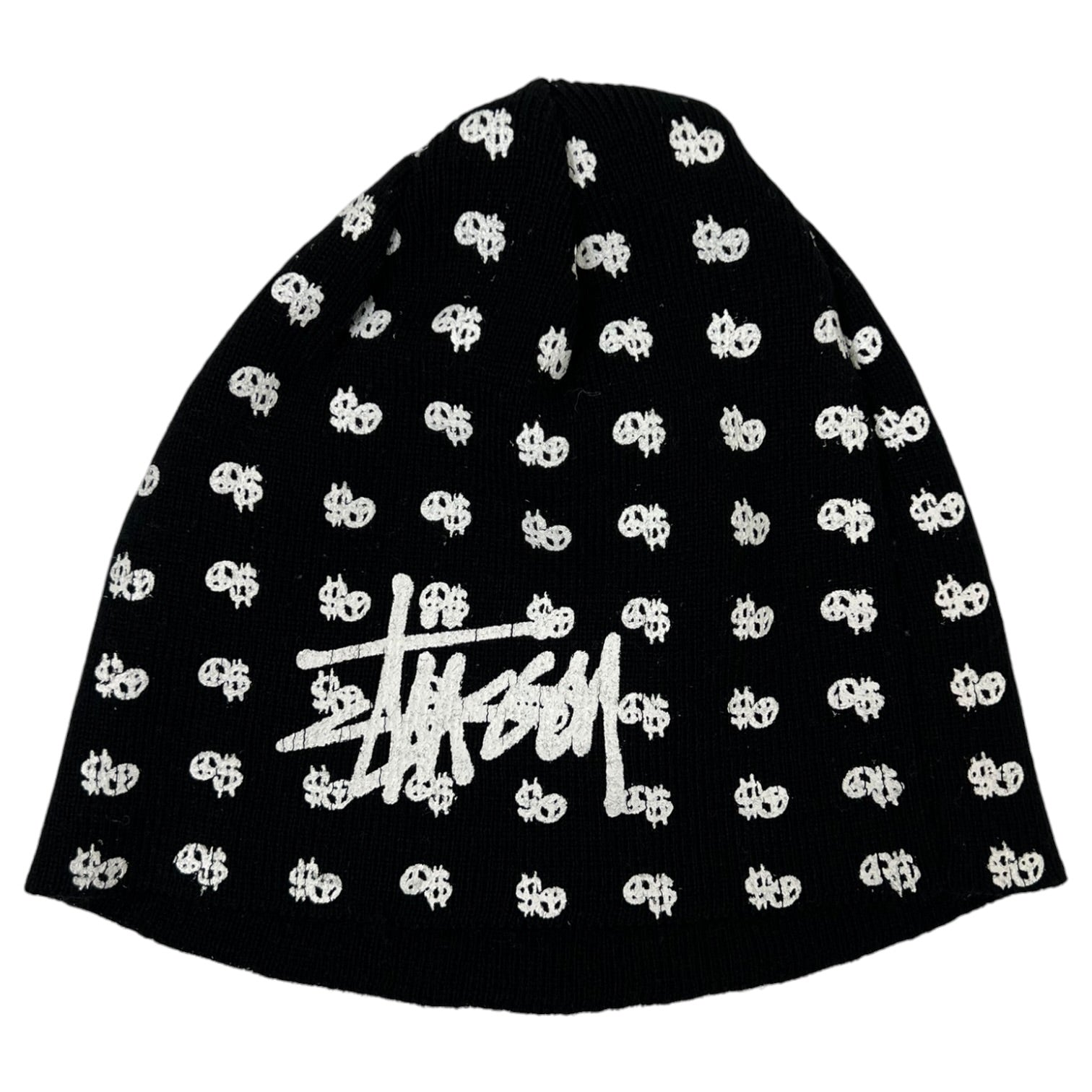 Stussy “Dollar Signs” Beanie Black