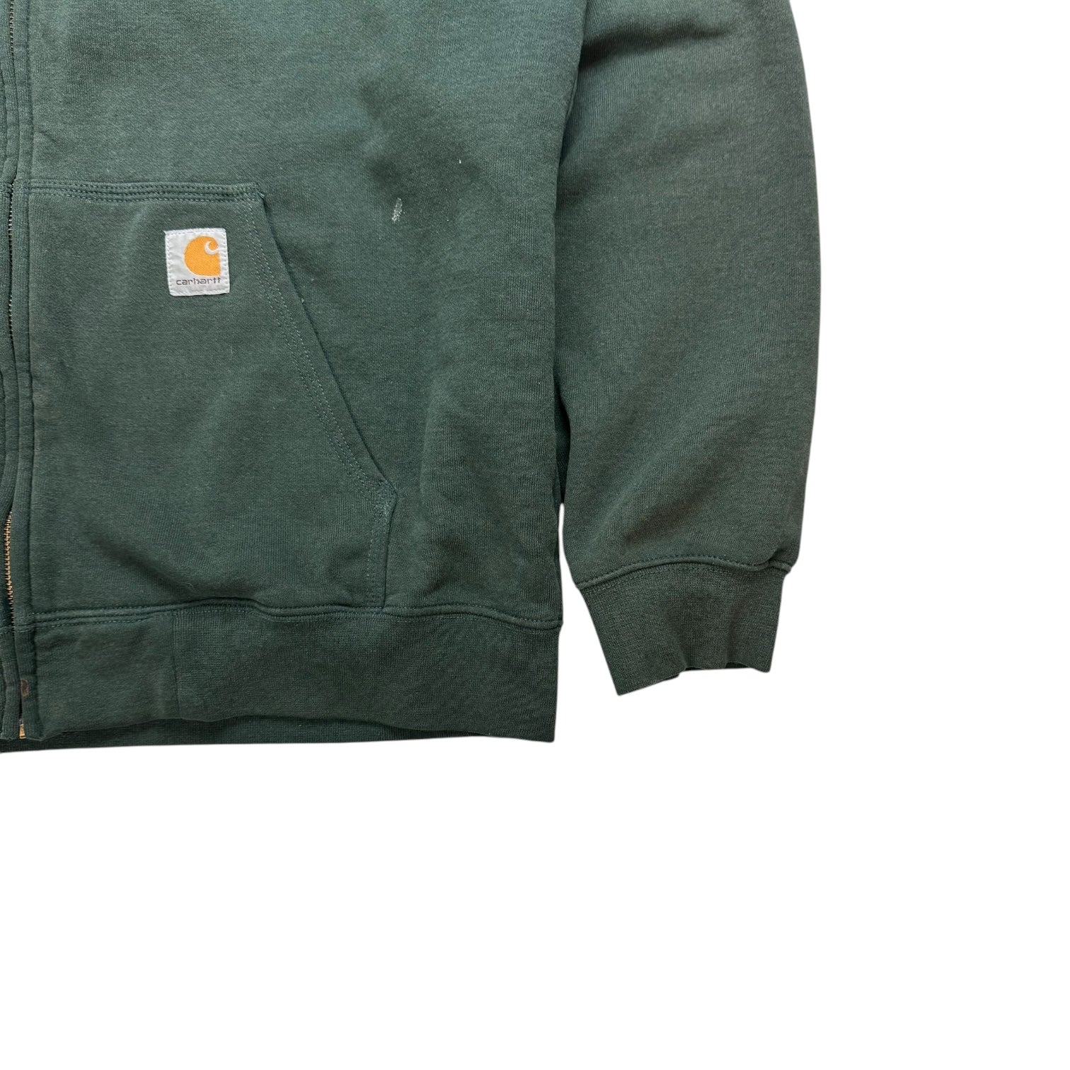 Vintage Carhartt Zip Up Hoodie Deep Green