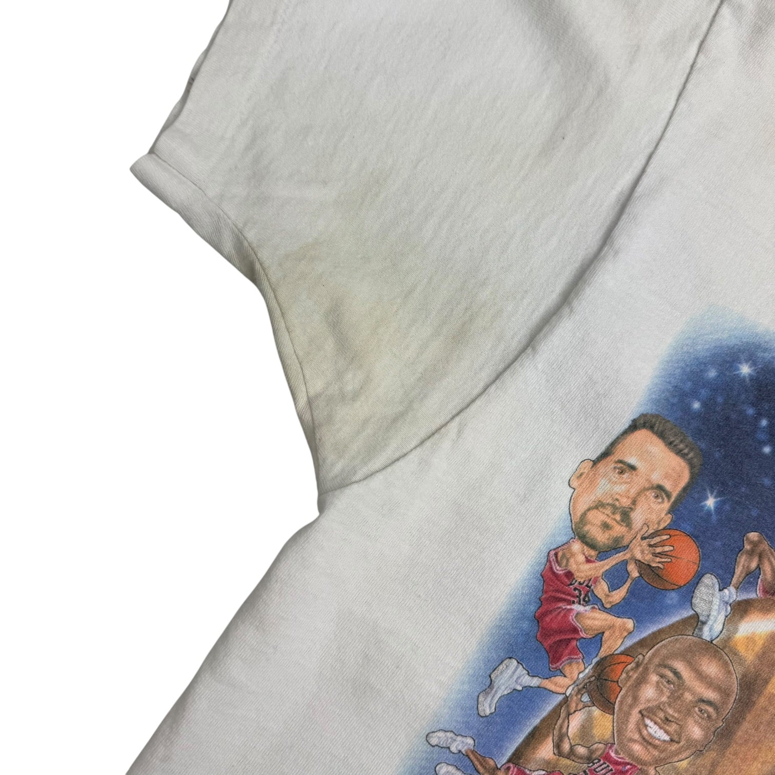 1998 Chicago Bulls 6 Time NBA Champions Tee White