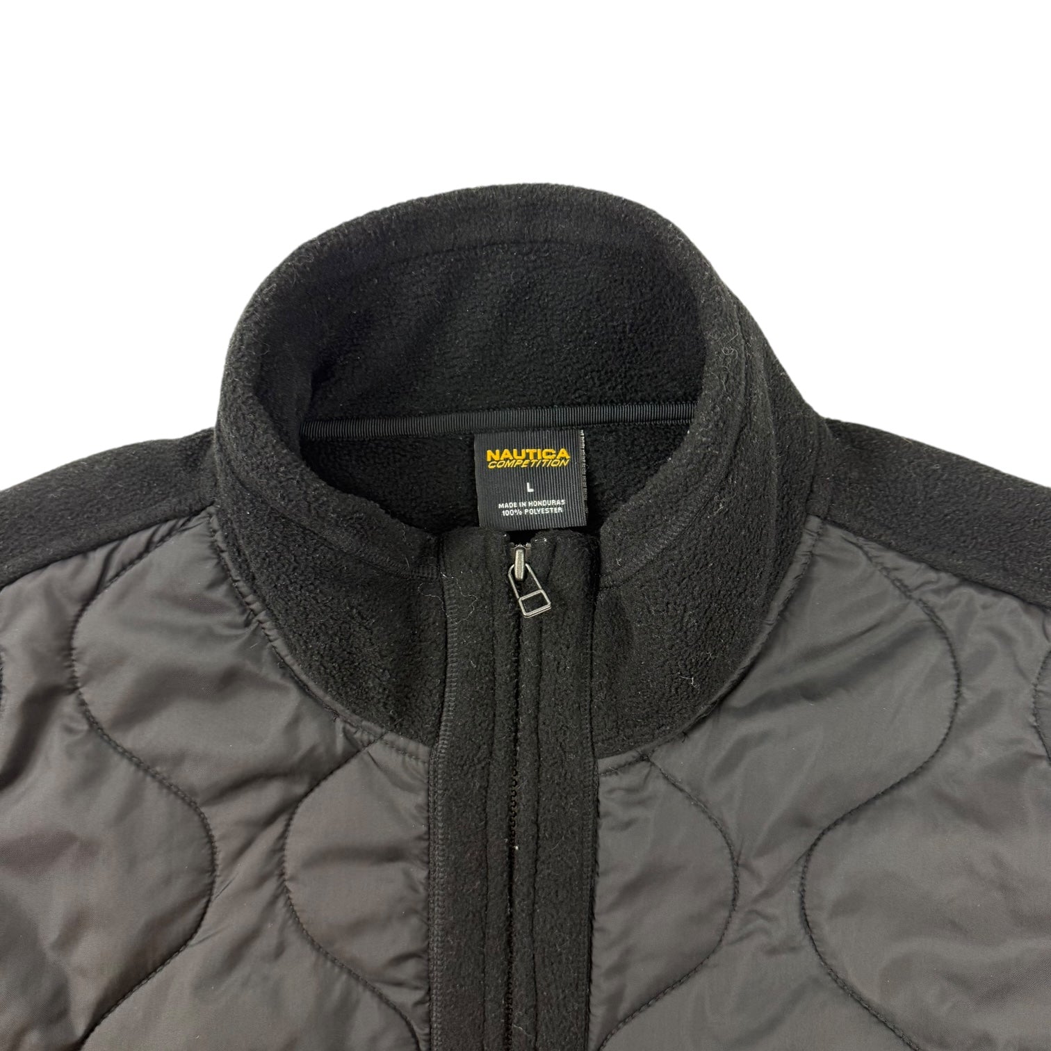 Vintage Nautica Competition Quilted Fleece Black