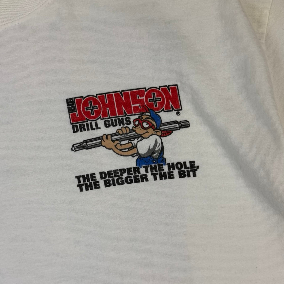 2000 Big Johnson Drill Guns T-Shirt White