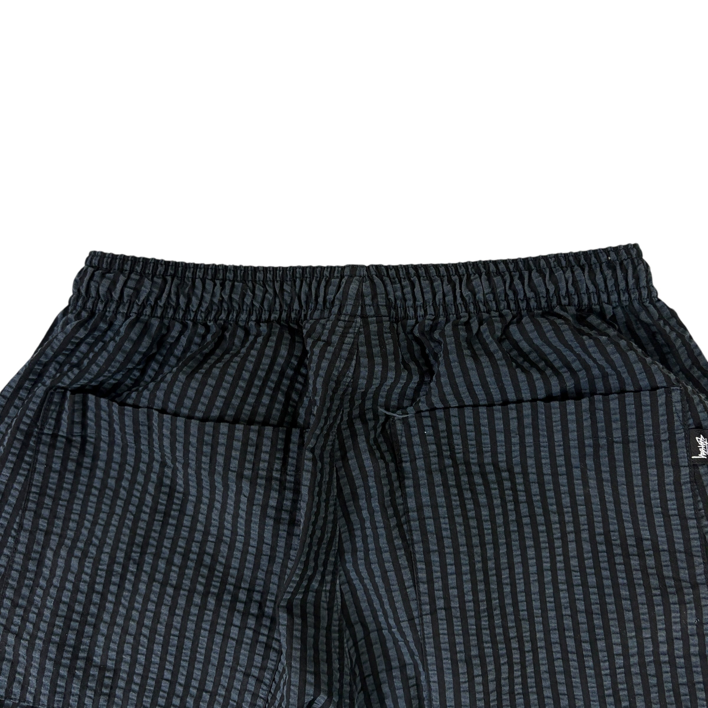 Stussy Stripe Seersucker Relaxed Short Blue
