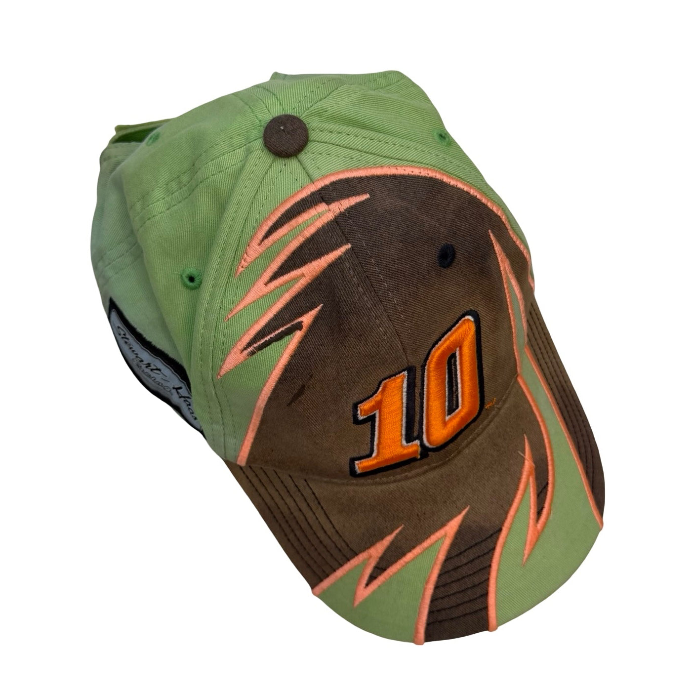 Vintage Danica Patrick Go Daddy Chase Authentics Pit Cap Hat Brown/Green