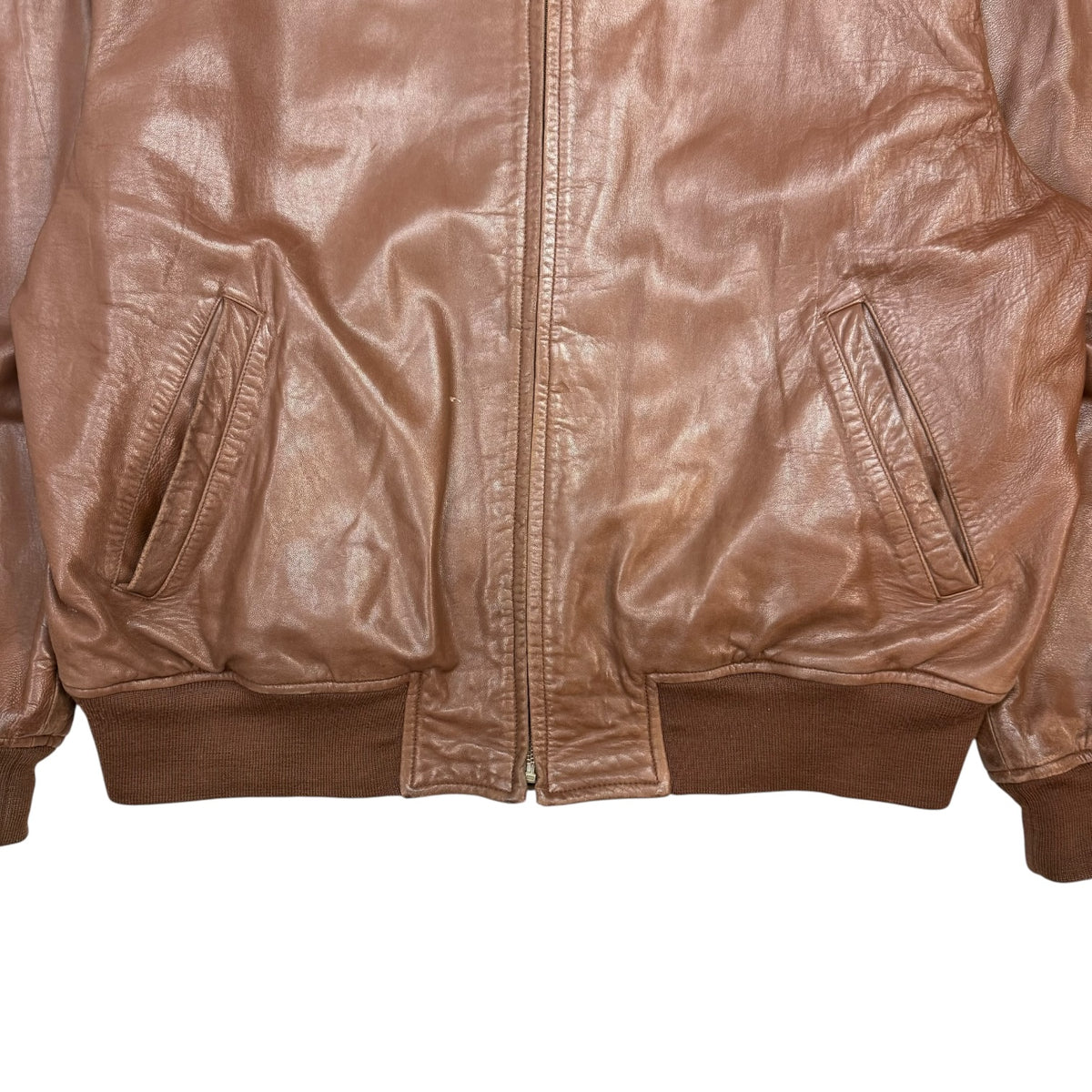 Vintage Polo Ralph Lauren Leather Jacket Brown
