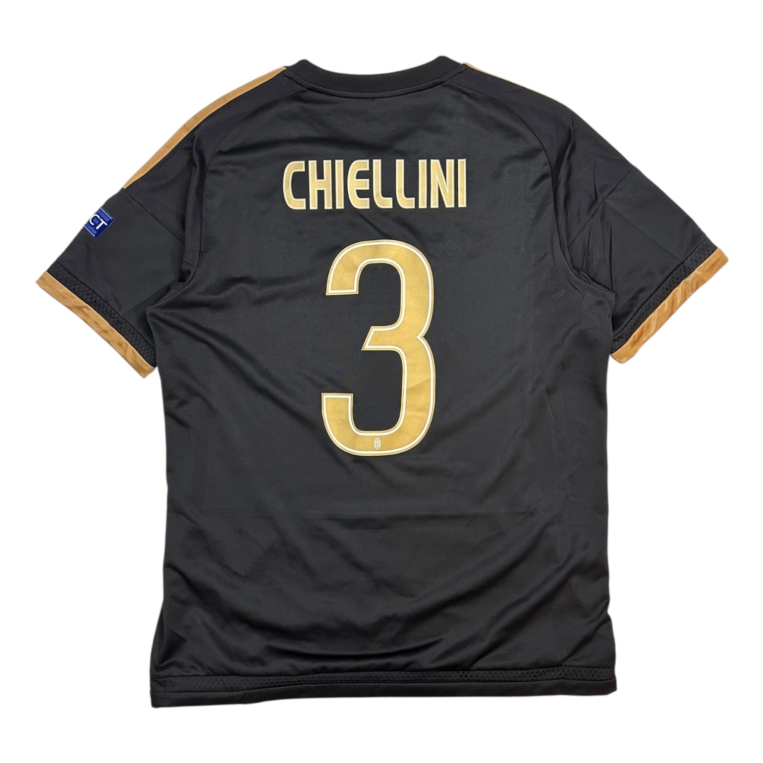 Adidas Juventus Giorgio Chiellini Home Jersey Black/Gold