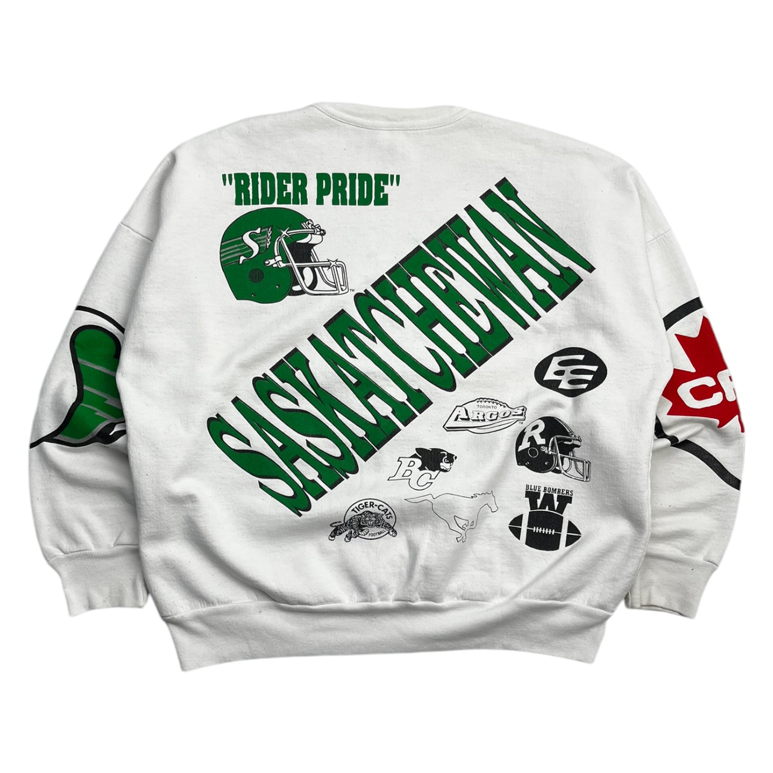 Vintage Saskatchewan Rough Riders "Rider Pride" Crew Neck