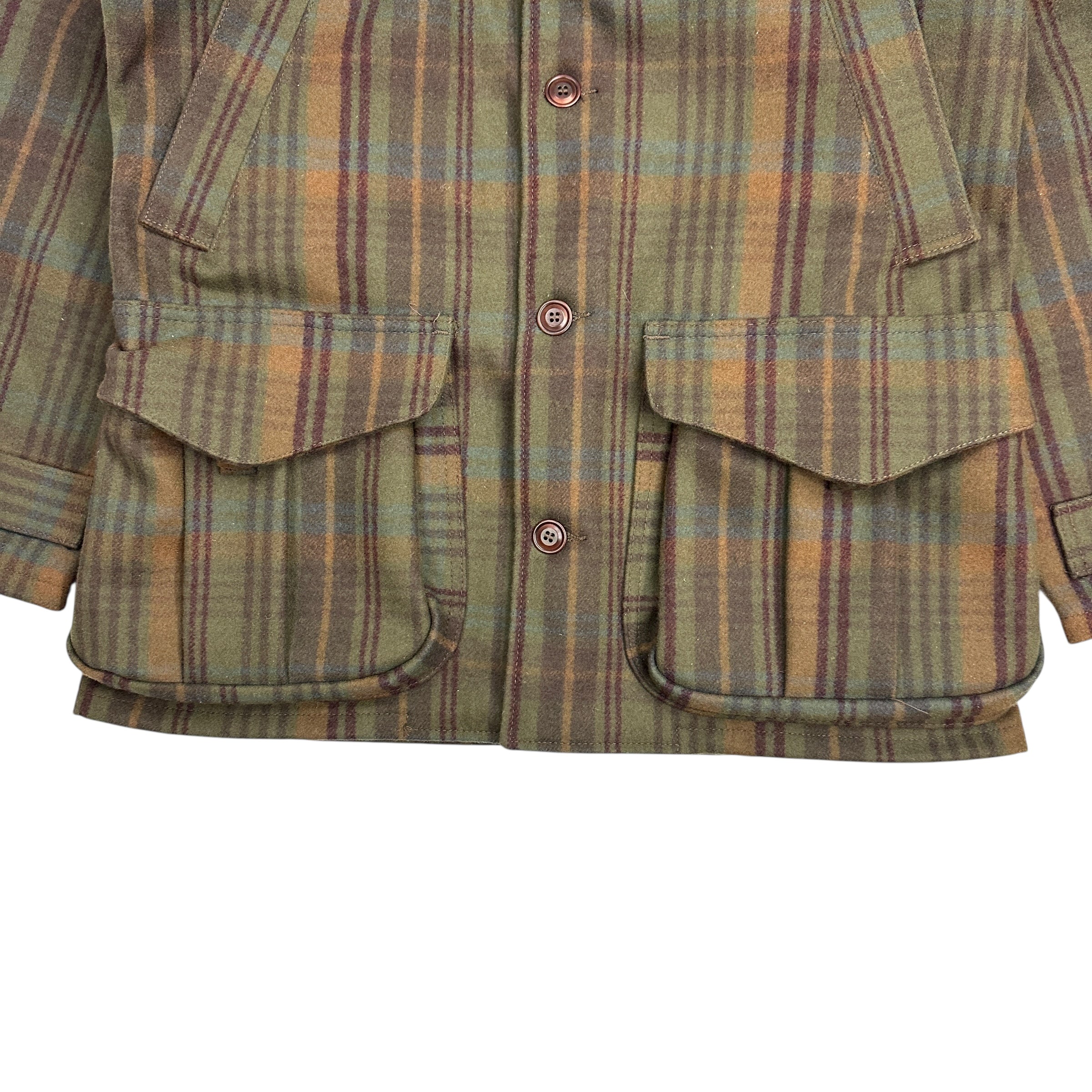 Filson Yukon Wool Clay Coat Haw Plaid / Green