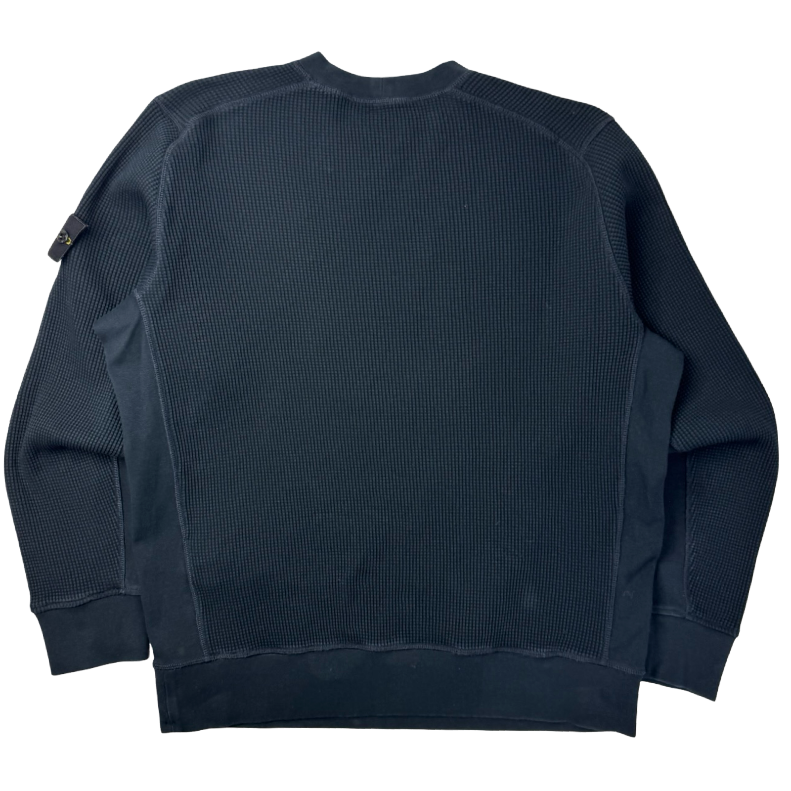 Stone Island Waffle Fleece Crewneck Sweatshirt Dark Navy