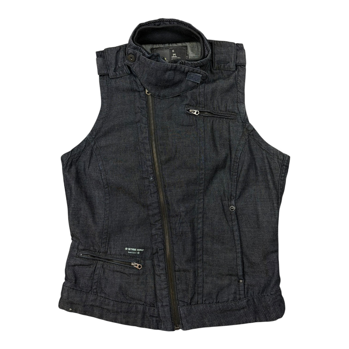 (W) G-Star Raw Denim Vest Dark Wash