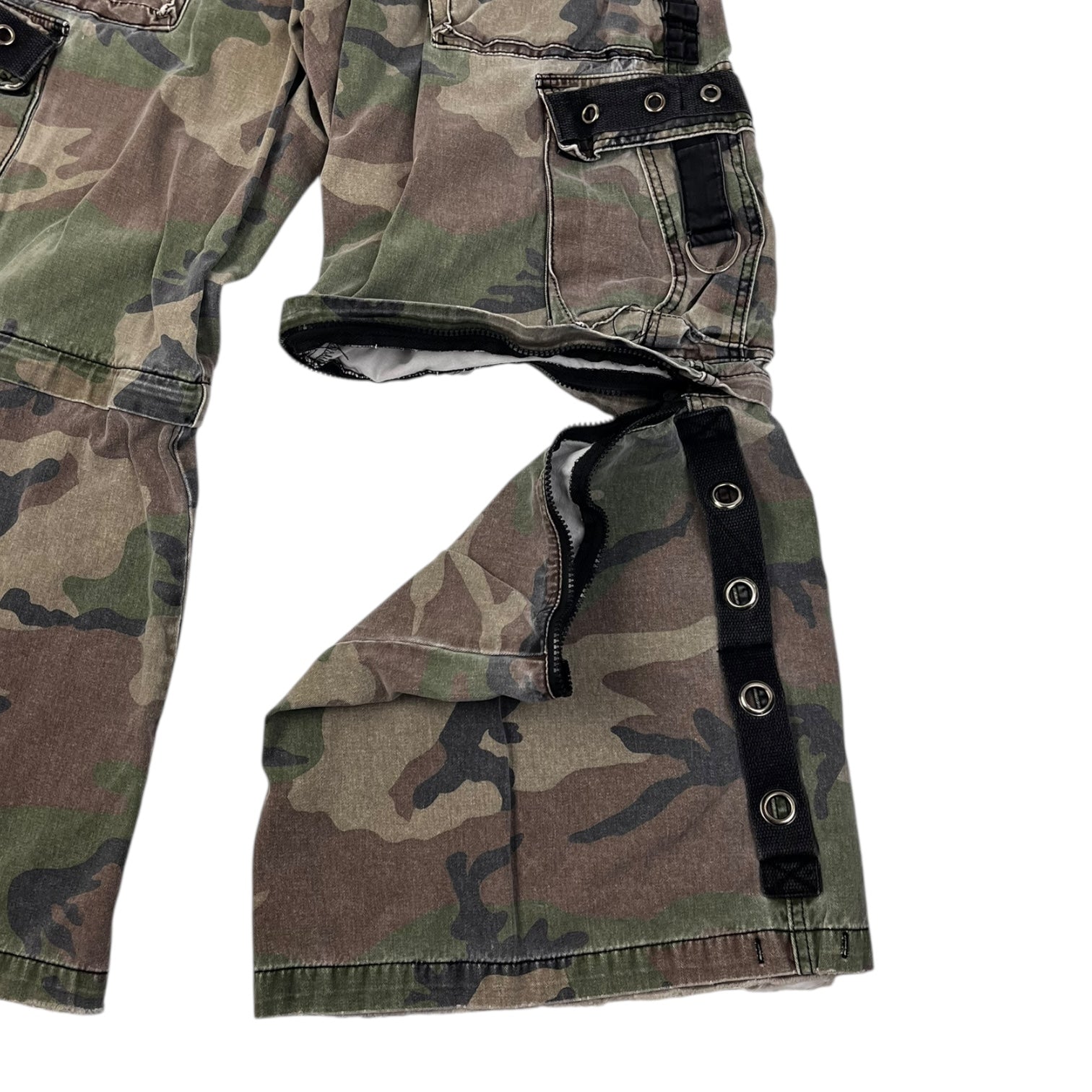 Vintage Y2K Tripp NYC Goth Rave Camo Baggy Pant