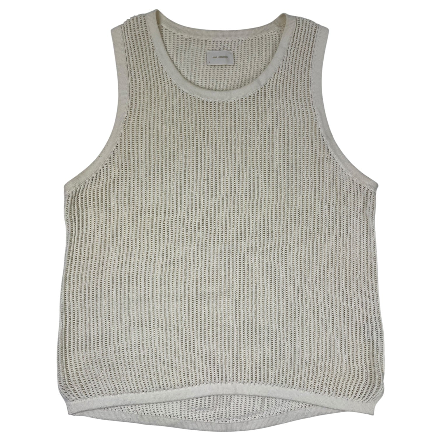 Aime Leon Dore Mesh Knit Tank Top Cream