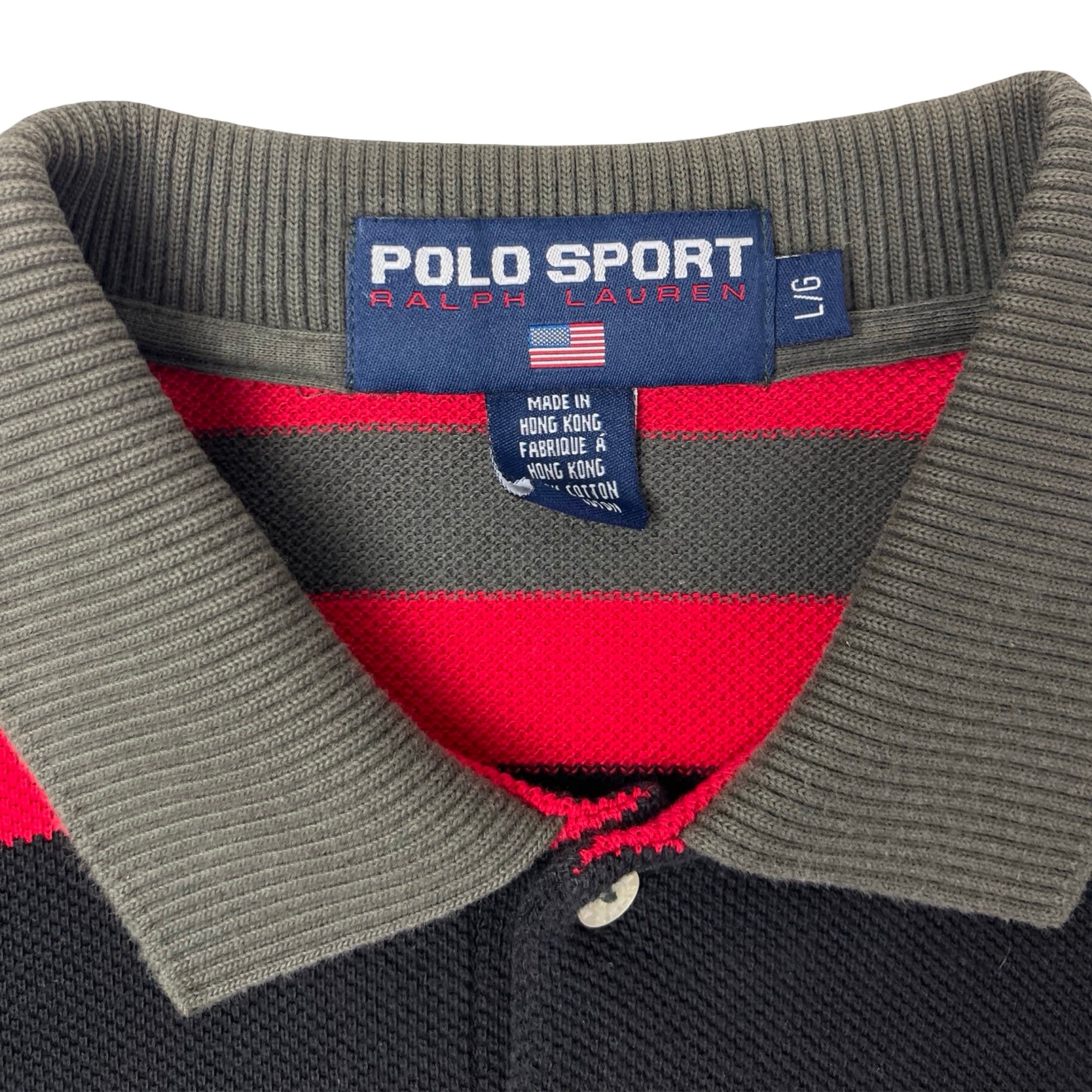 Vintage Polo Sport Waffle Rugby Polo
