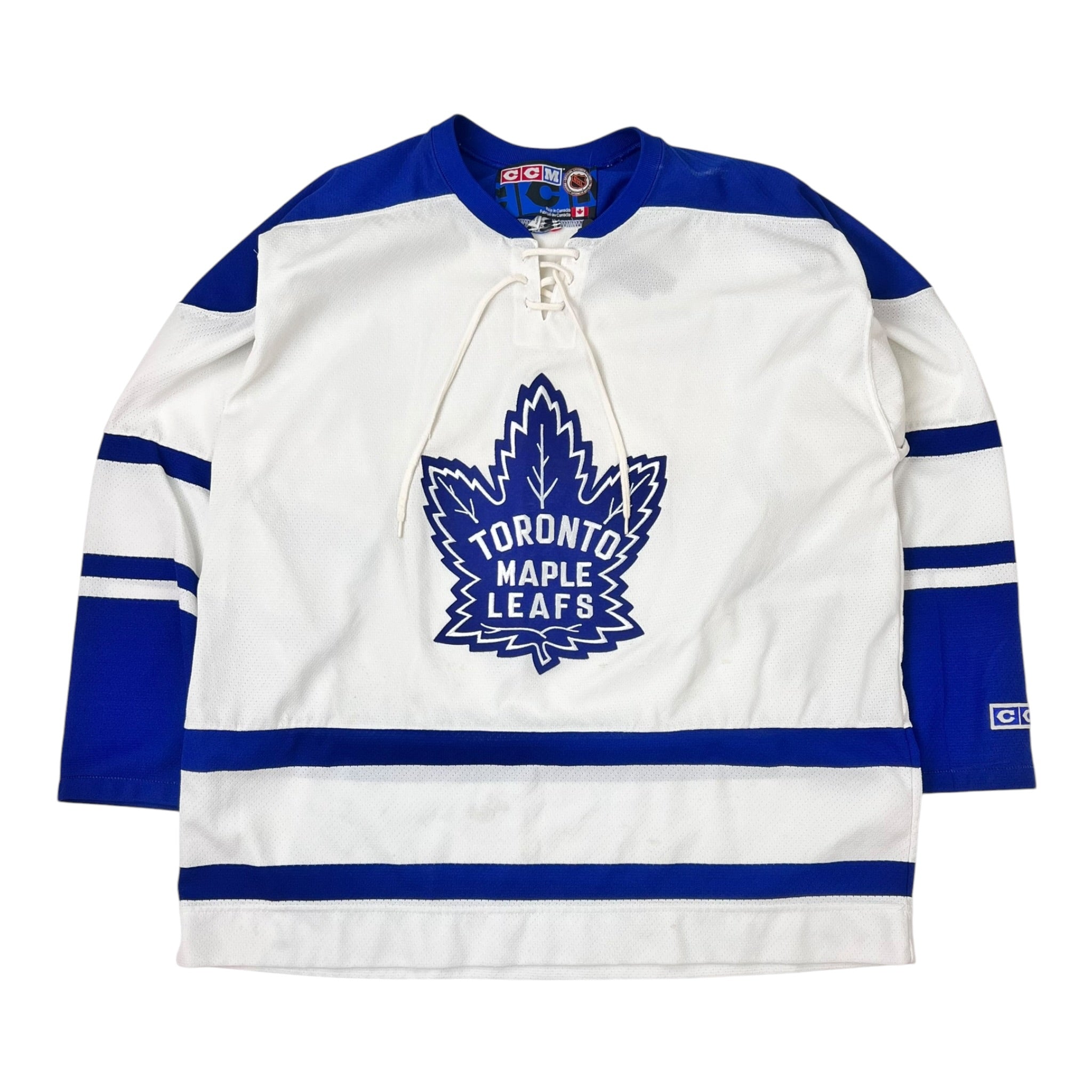 Vintage CCM Toronto Maple Leafs Jersey White/Blue