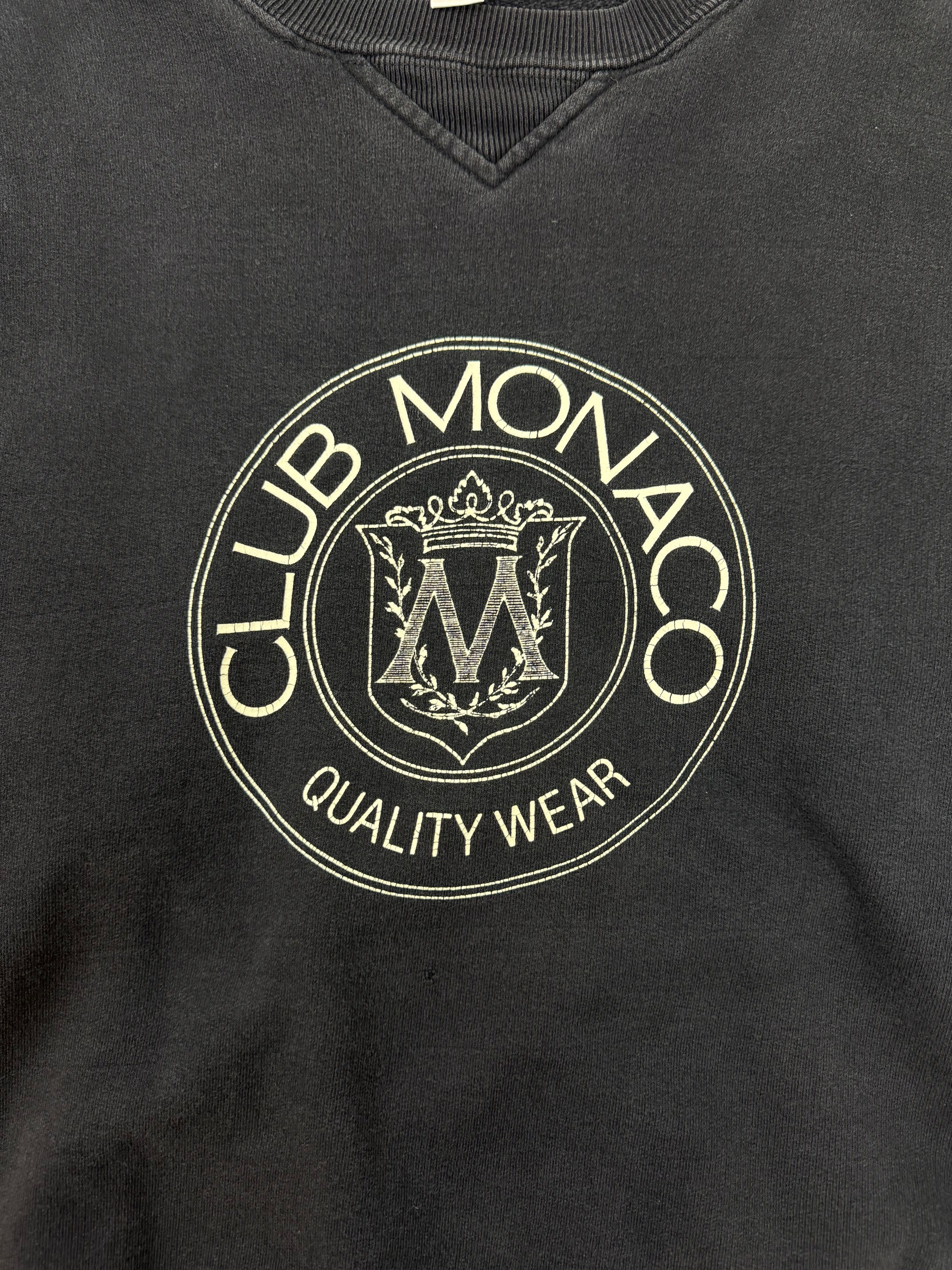 Vintage Club Monaco Crest Crewneck Black