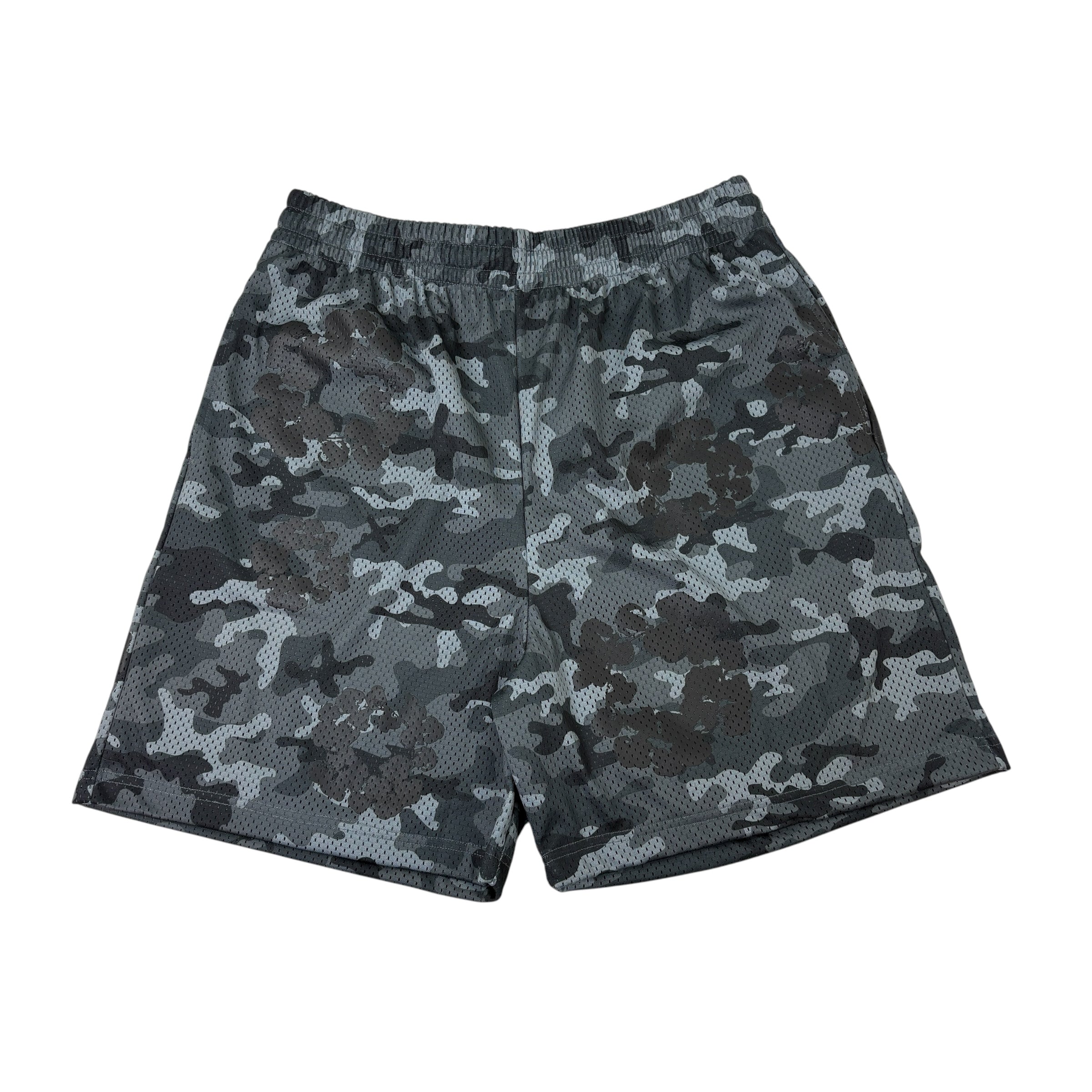Denim Tears Camo Cotton Wreath Mesh Shorts Black Camo