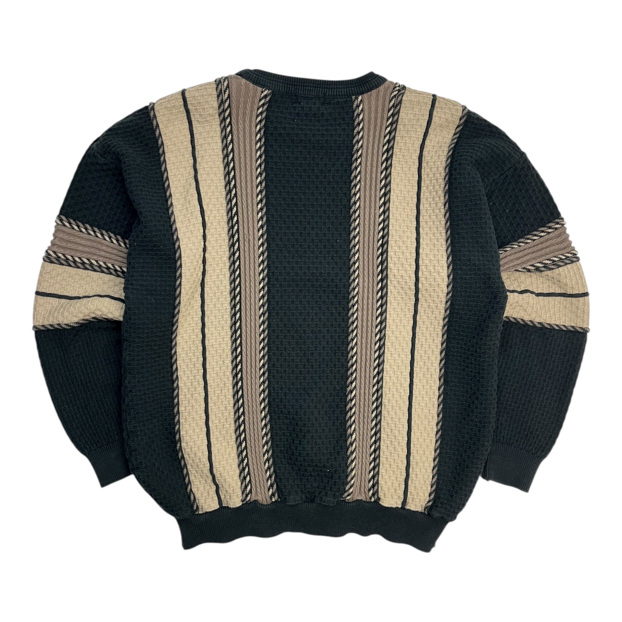 Vintage Squire Shop Vertical Textured Knit Brown/Black