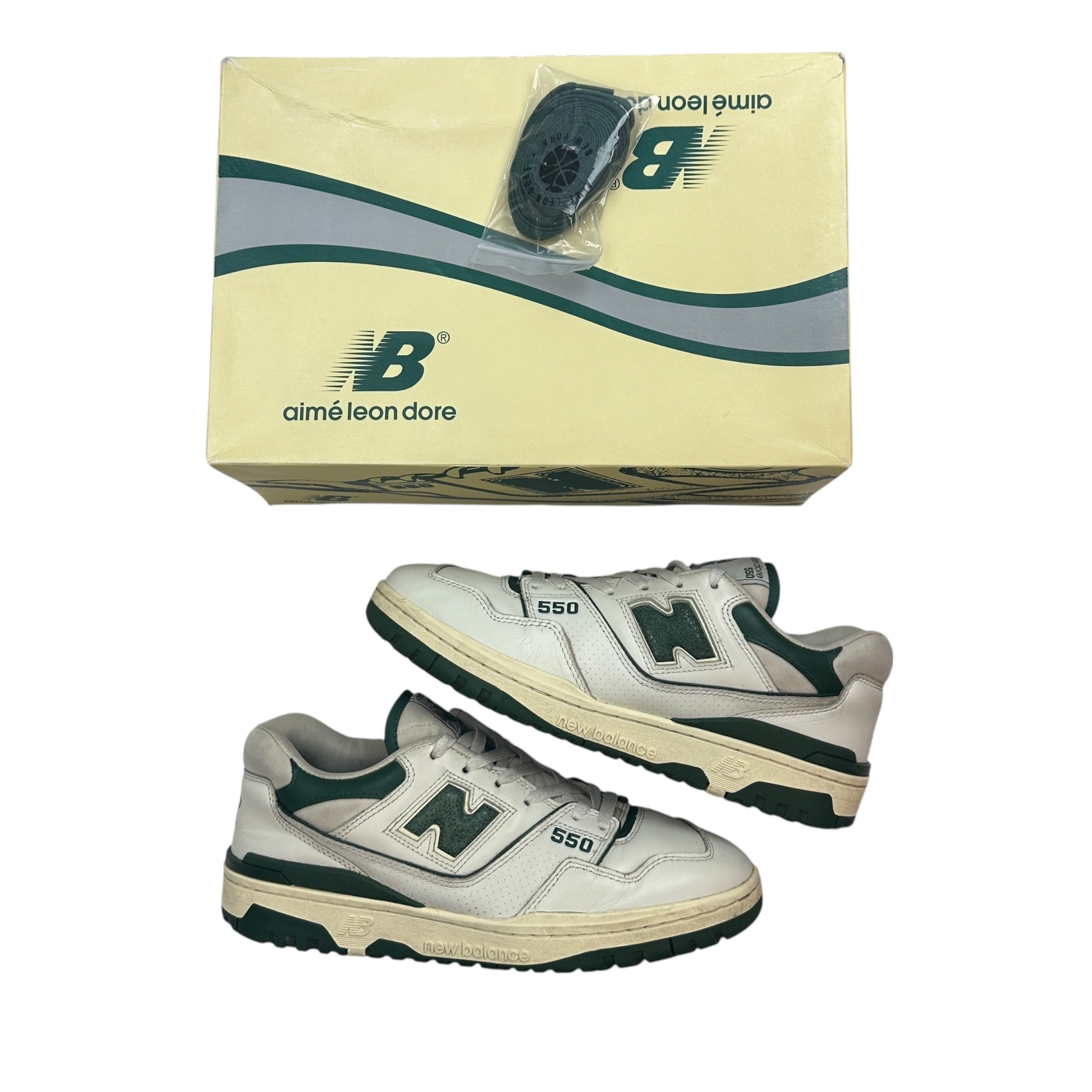 New Balance 550 Aime Leon Dore White/Green (Used)