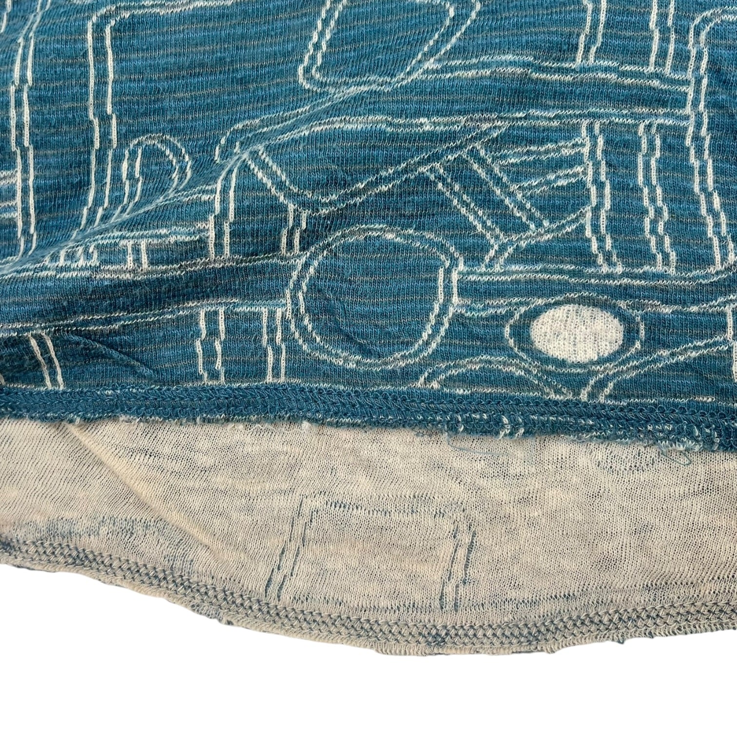 Kapital Oversized Abstract Patterns T-Shirt Blue