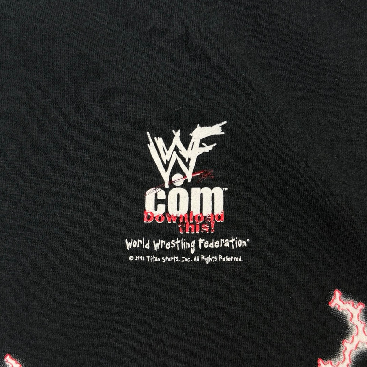 1996 WWF The Rock T-Shirt Black