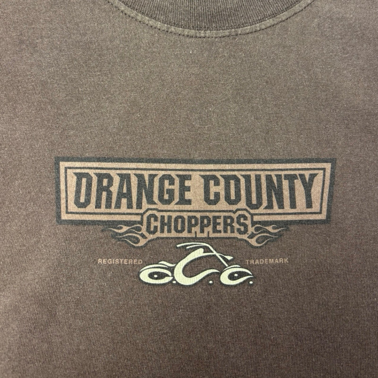 2004 Orange County Choppers Tavern New York T-Shirt Brown