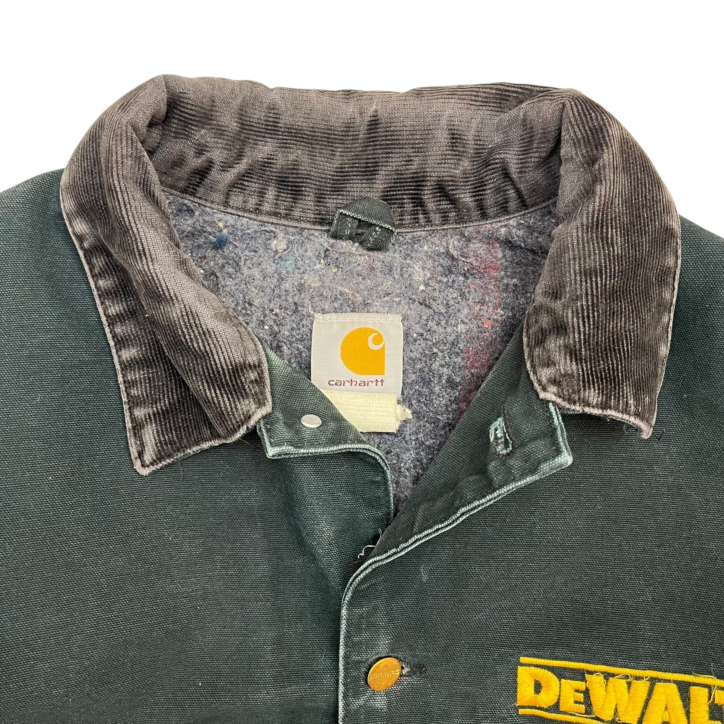 Vintage Carhartt Dewalt Chore Coat Jacket Black
