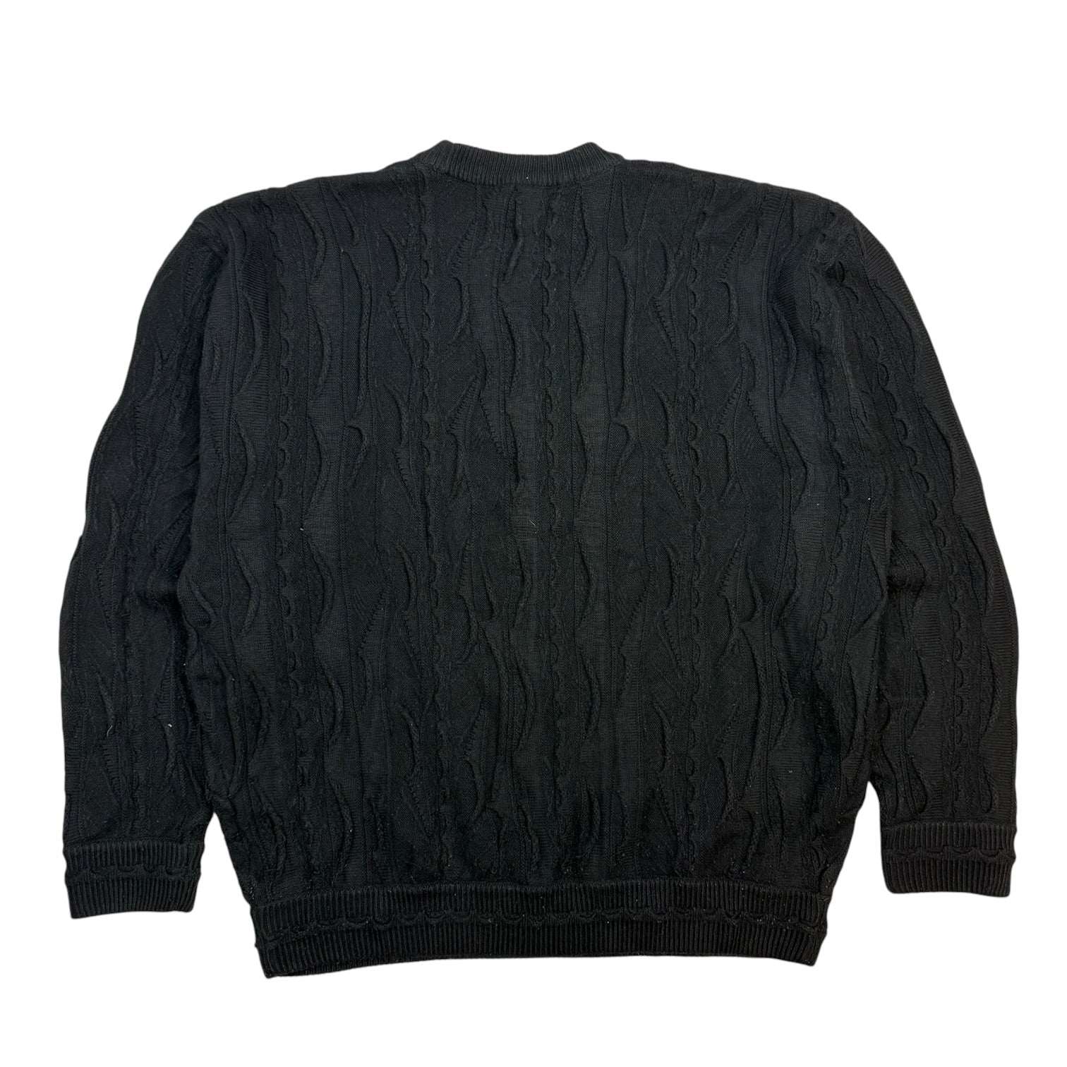 Vintage Bagazio Cable Knit Sweater Black