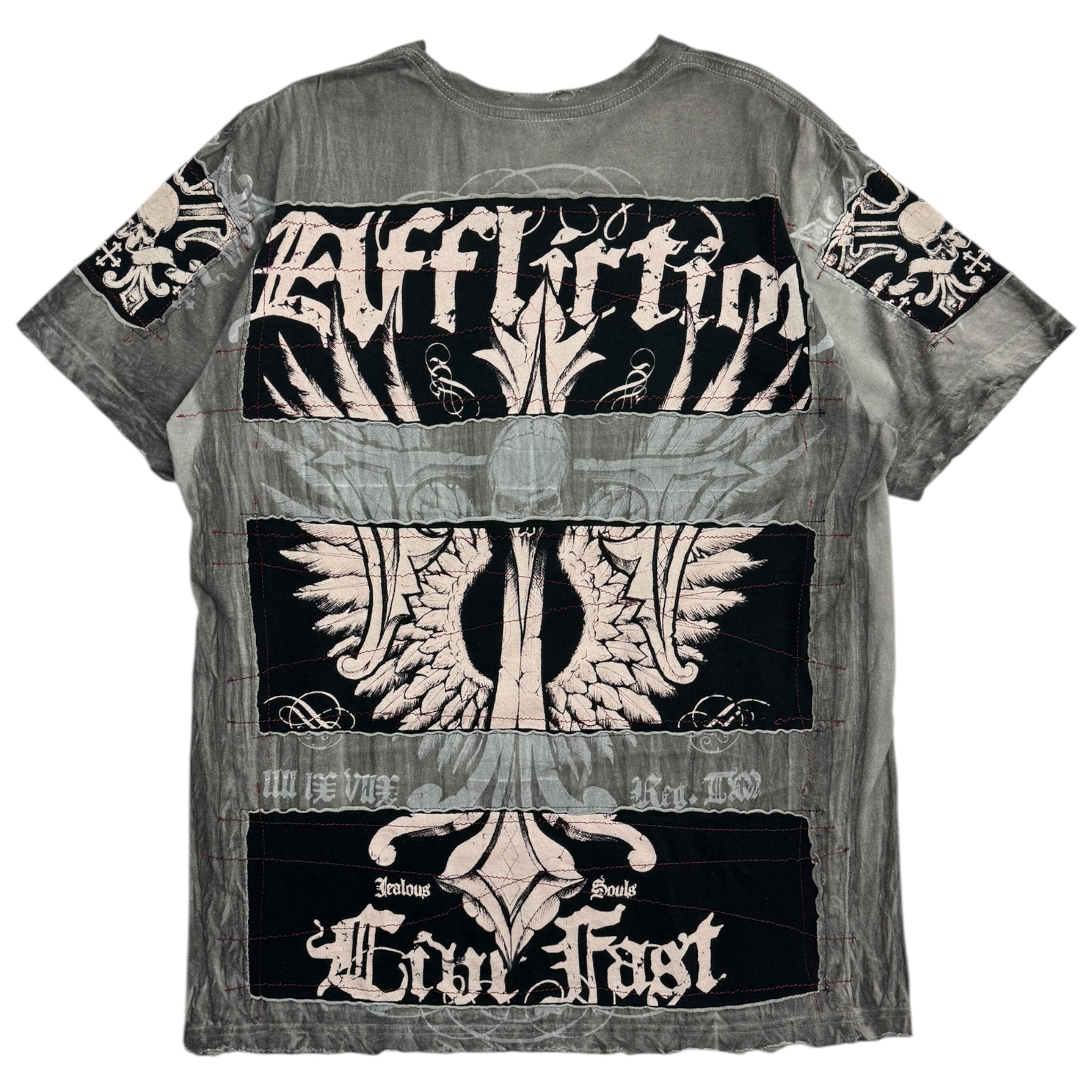 Y2K Affliction Patchwork T-Shirt