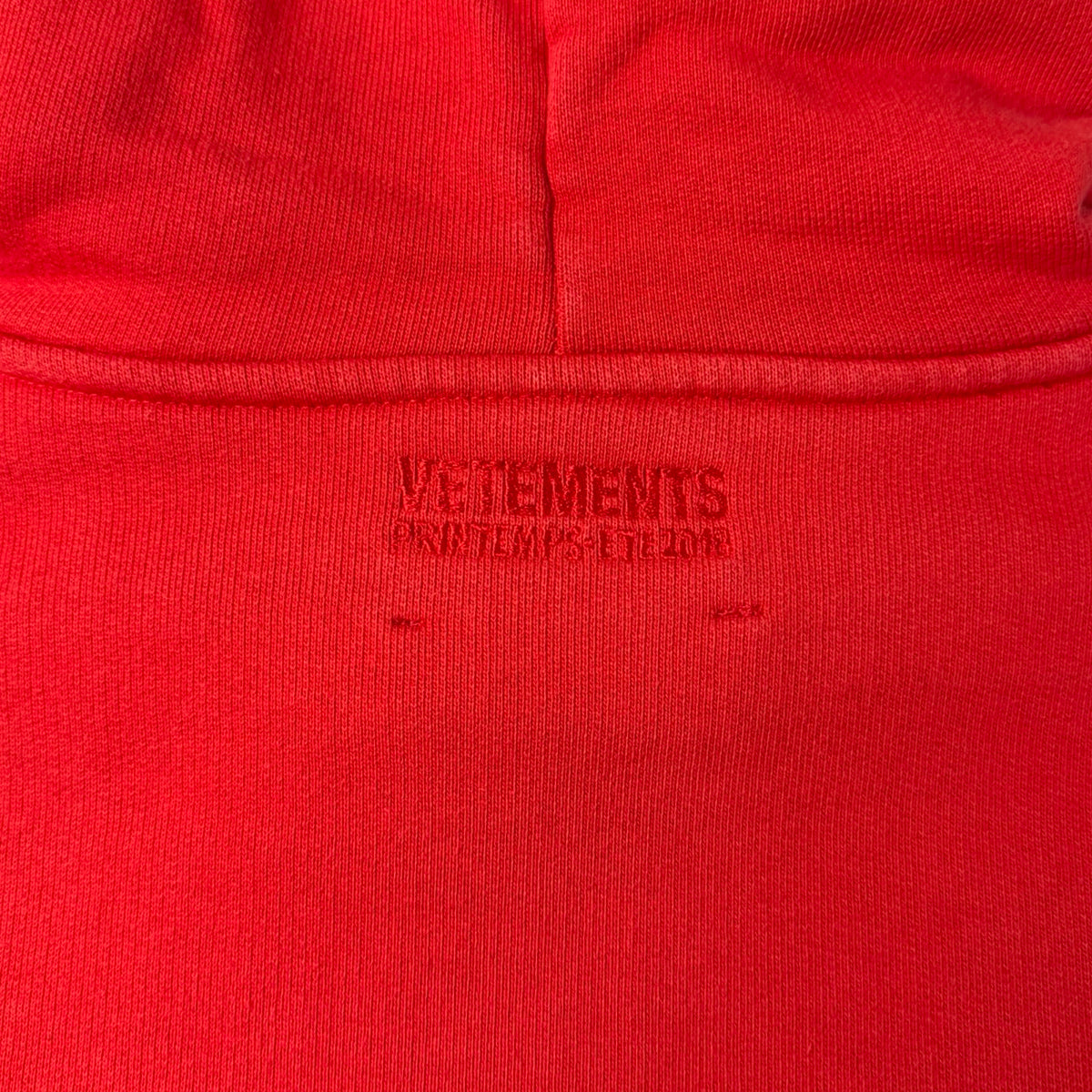 (W) Vetements x Tommy Hilfiger Double Sleeve Hoodie Red