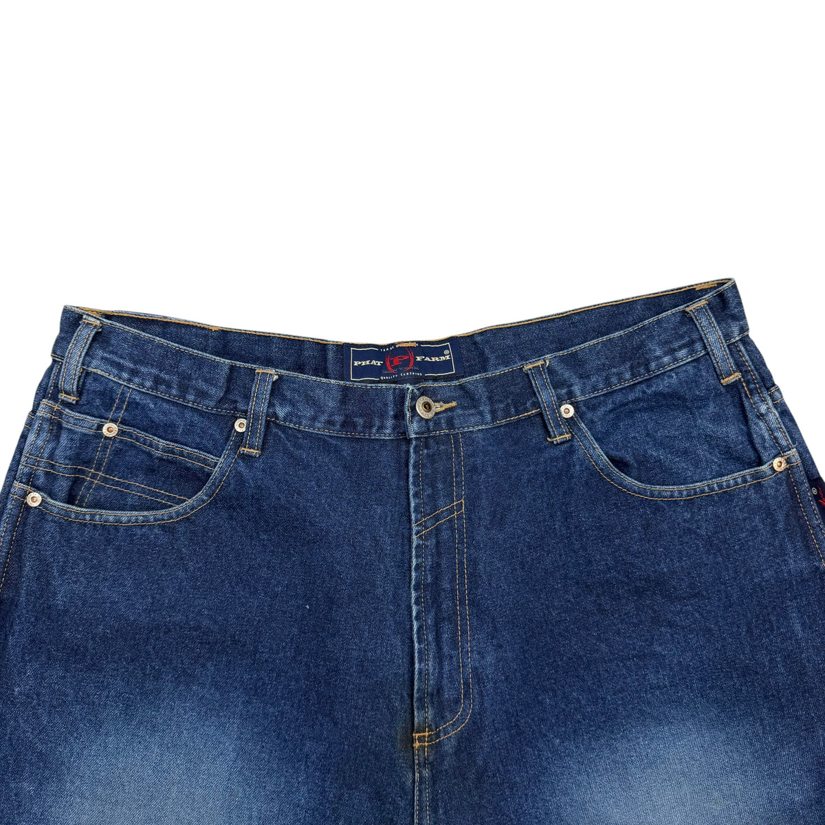 Vintage Phat Farm Faded Denim Carpenter Pants Blue