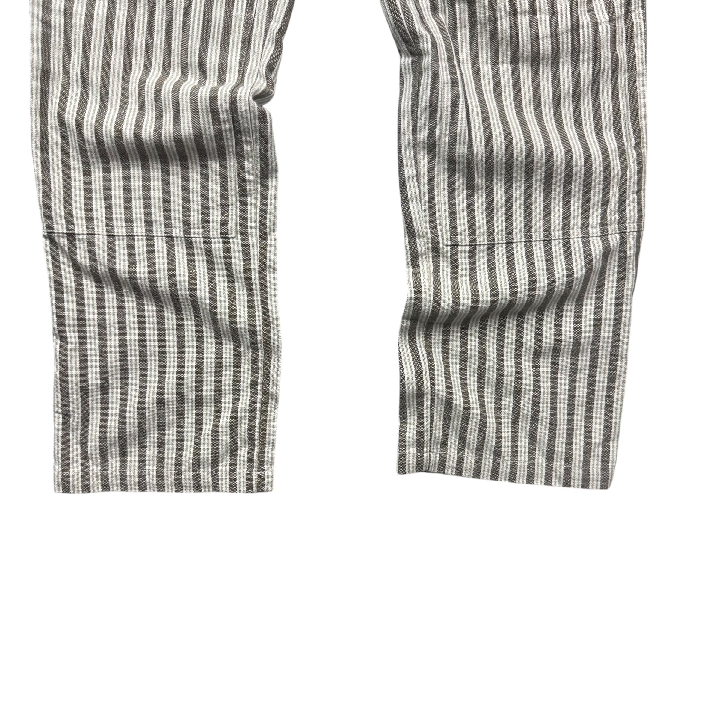 (W) Stussy Striped by Double Knee Carpenter Pants