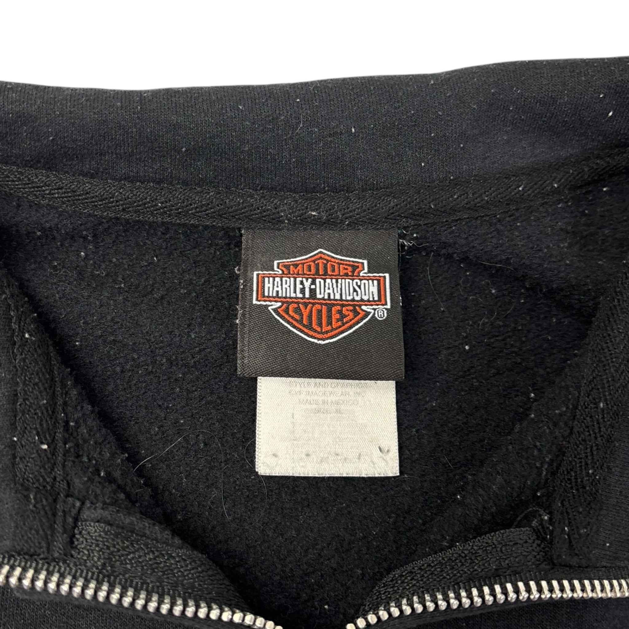 2012 Harley Davidson Flame Sleeve Zip Sweater