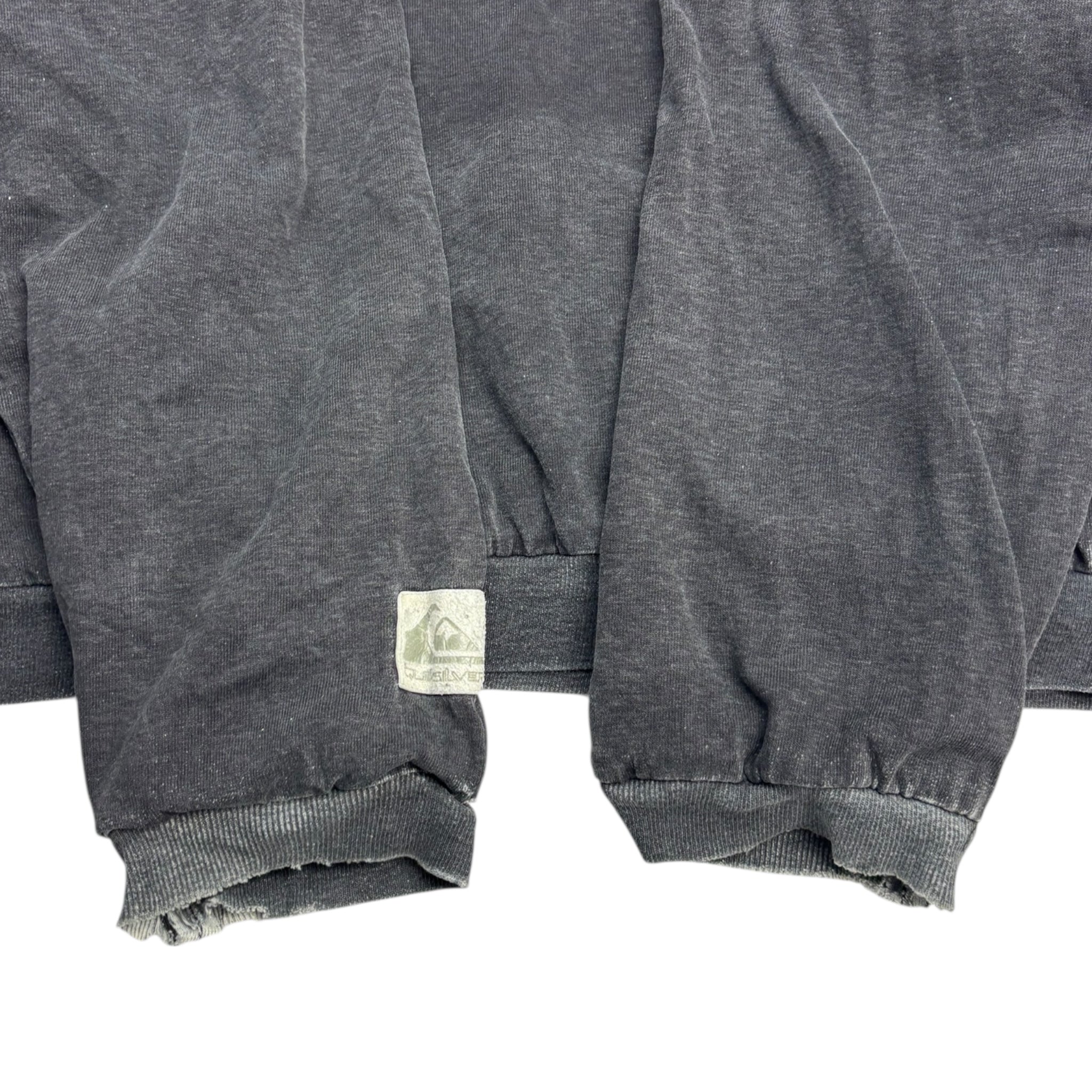 Vintage Quiksilver Double Faced Quarter Zip Reversible Hoodie