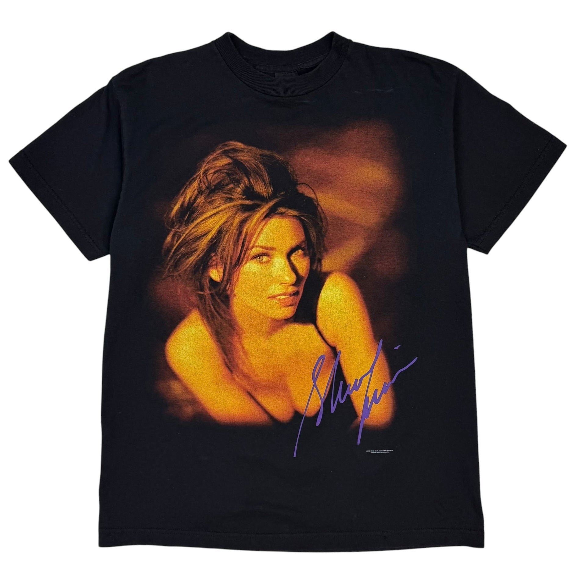 1998 Shania Twain Portrait Tee Black