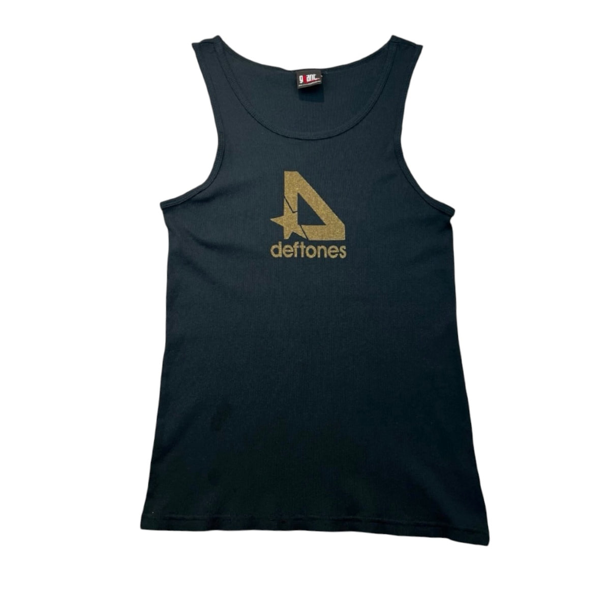 Vintage Deftones Logo Tank Top Black