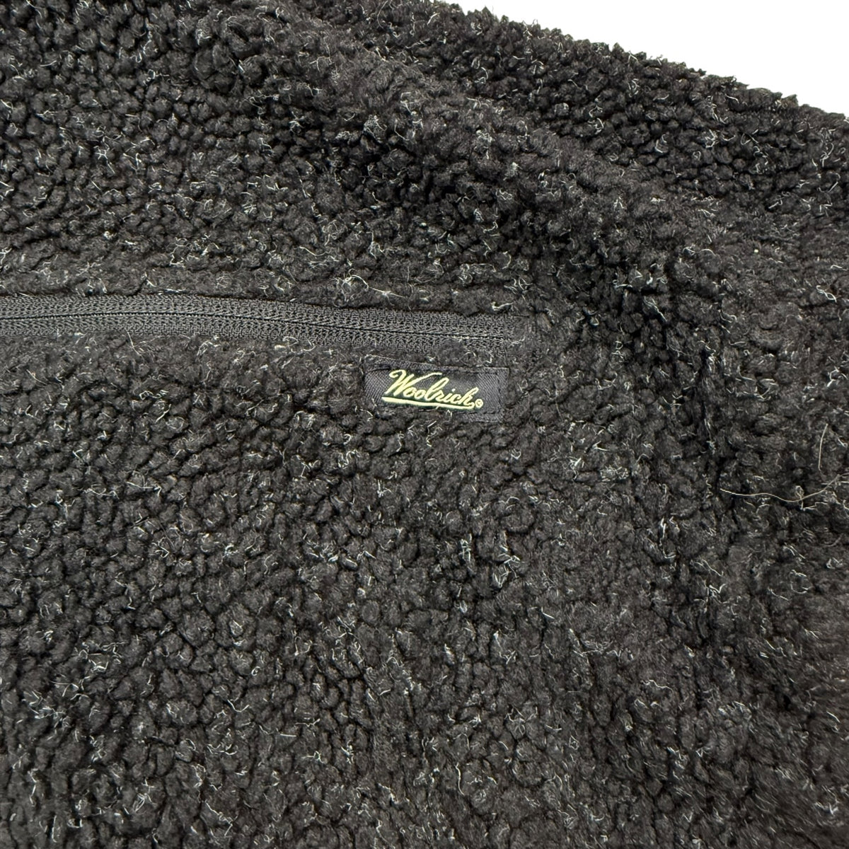 Vintage WoolRich Pile Fleece Vest Black