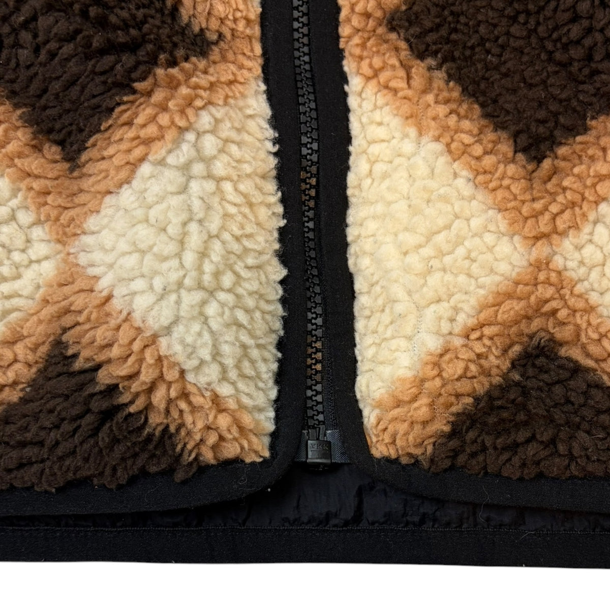 Stussy Sherpa Reversible Diamond Jacket Tan