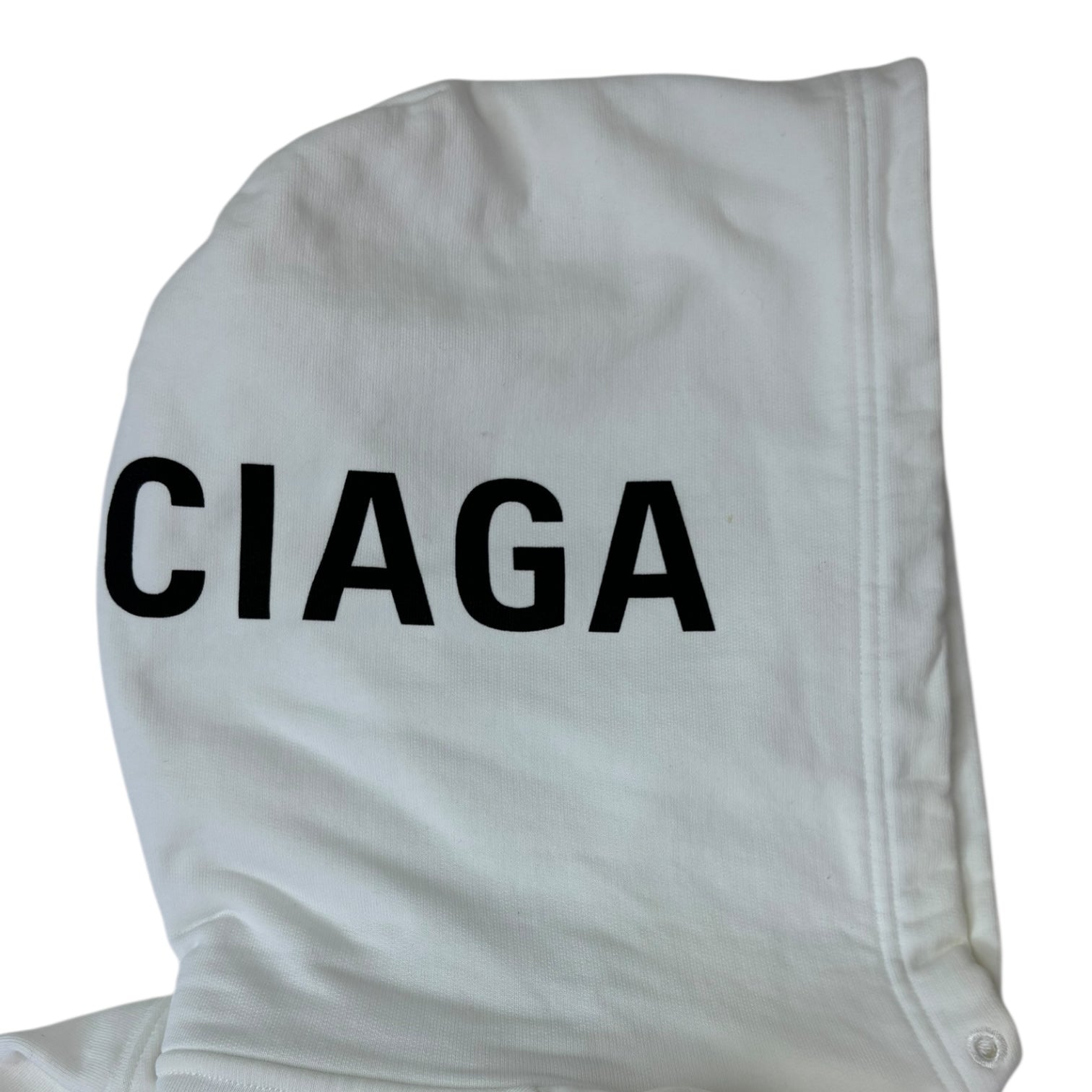 Balenciaga Archetype Logo Hoodie White