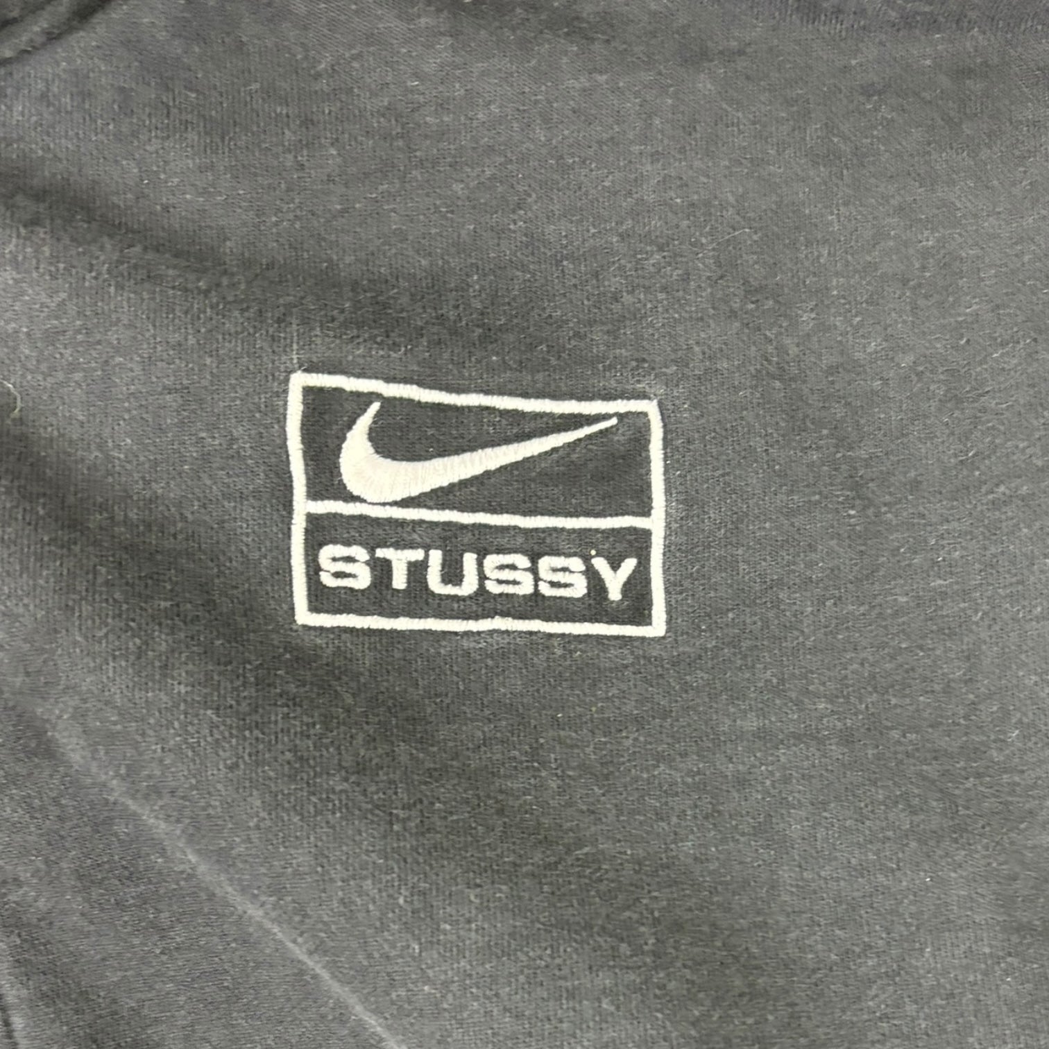 Stussy x Nike Fleece Zip-Up Hoodie Black