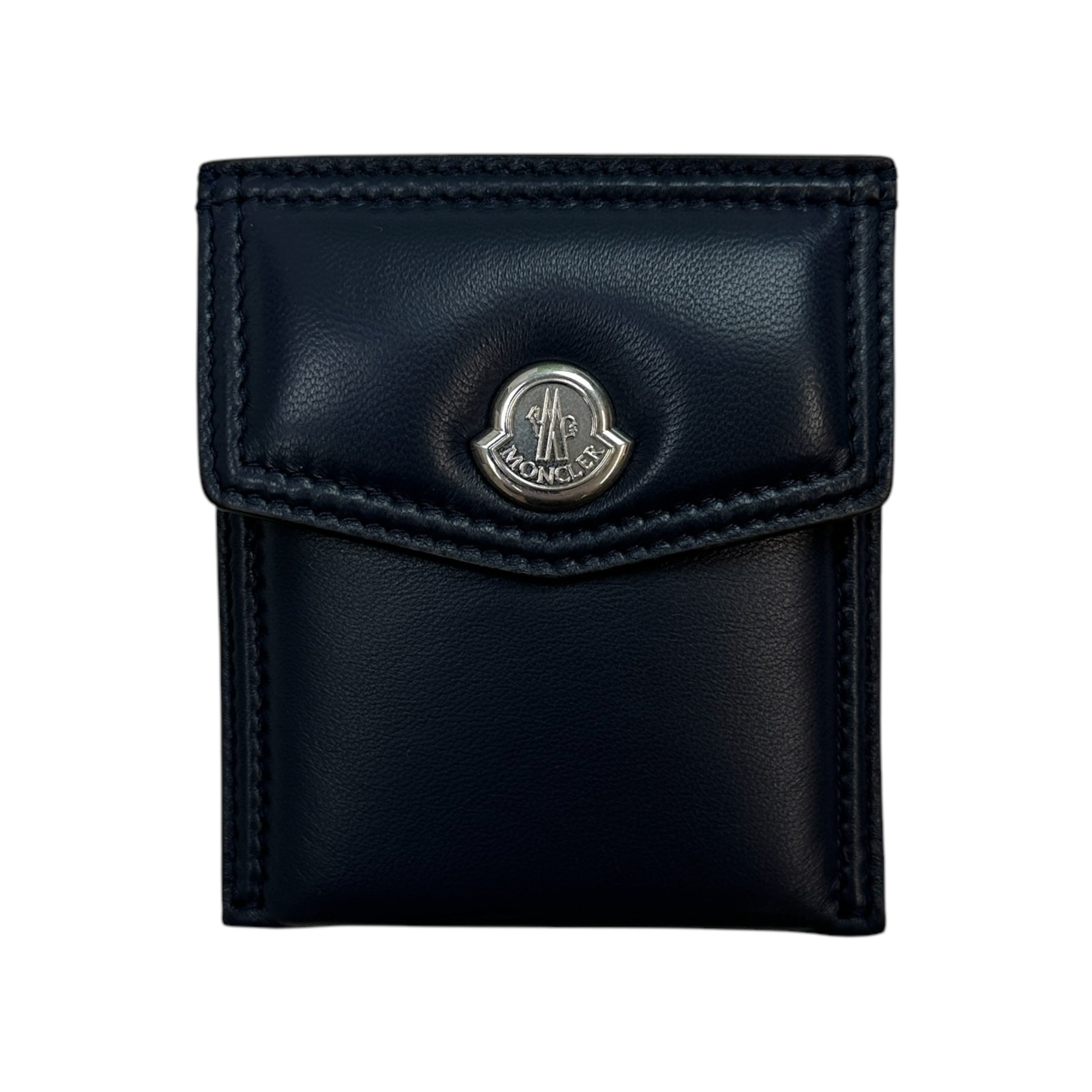 Moncler Leather Pouch Navy