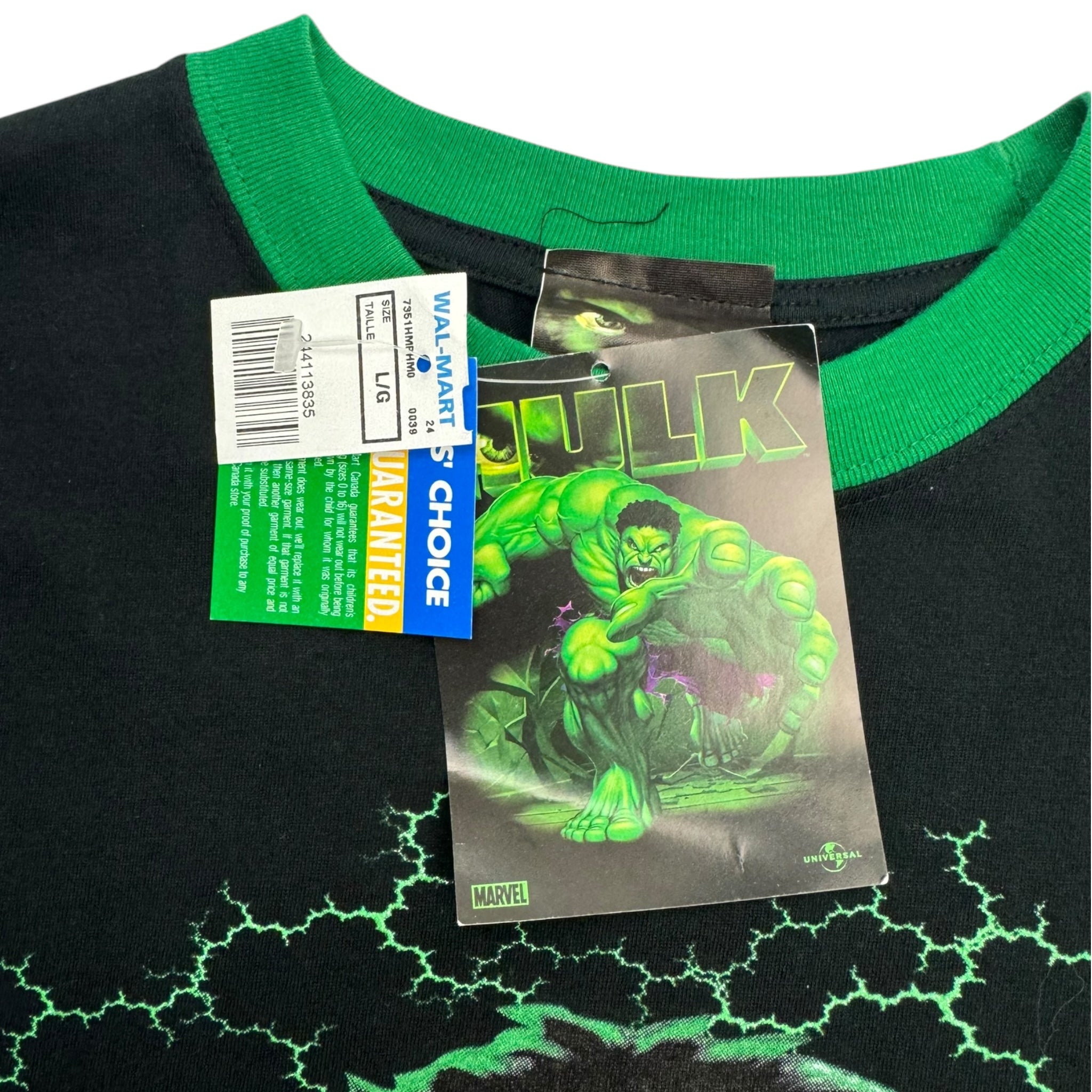 2003 The Incredible Hulk Movie Promo Ringer T-Shirt