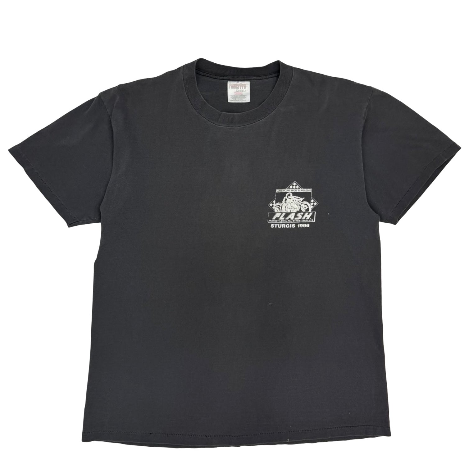 1996 Sturgis “Fastest Legal All-Street Harleys” Tee Washed Black