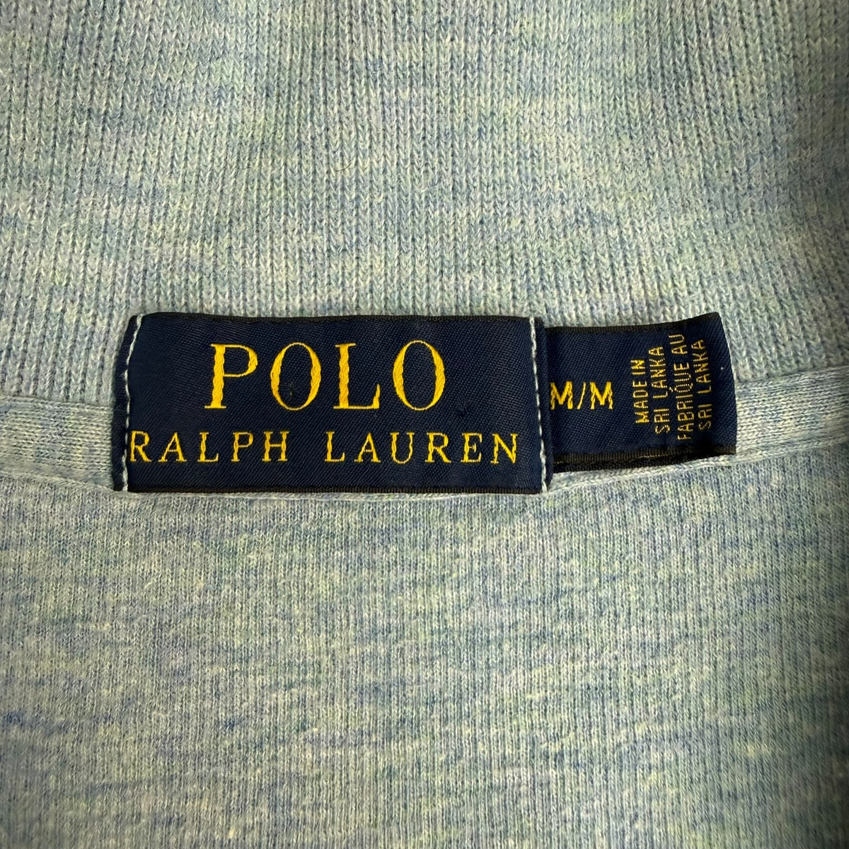 Vintage Polo Ralph Lauren Quarter Zip Sweater Baby Blue