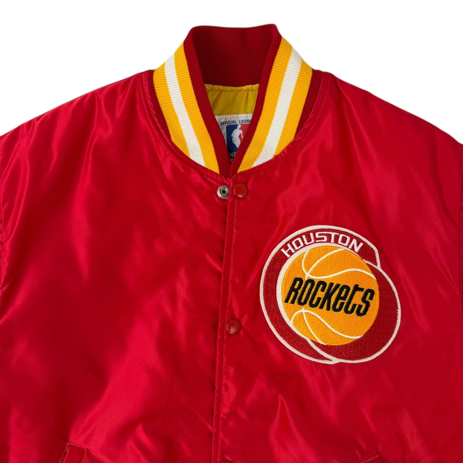 Vintage Starter First Gen Houston Rockets Varsity Jacket Red/Yellow