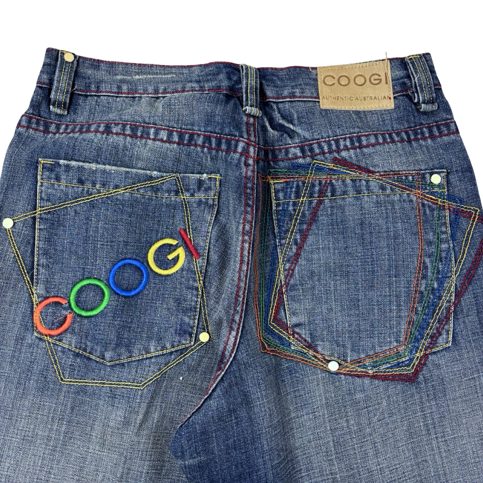 Vintage Y2K Coogi Spell-out Embroidered Denim Bottoms