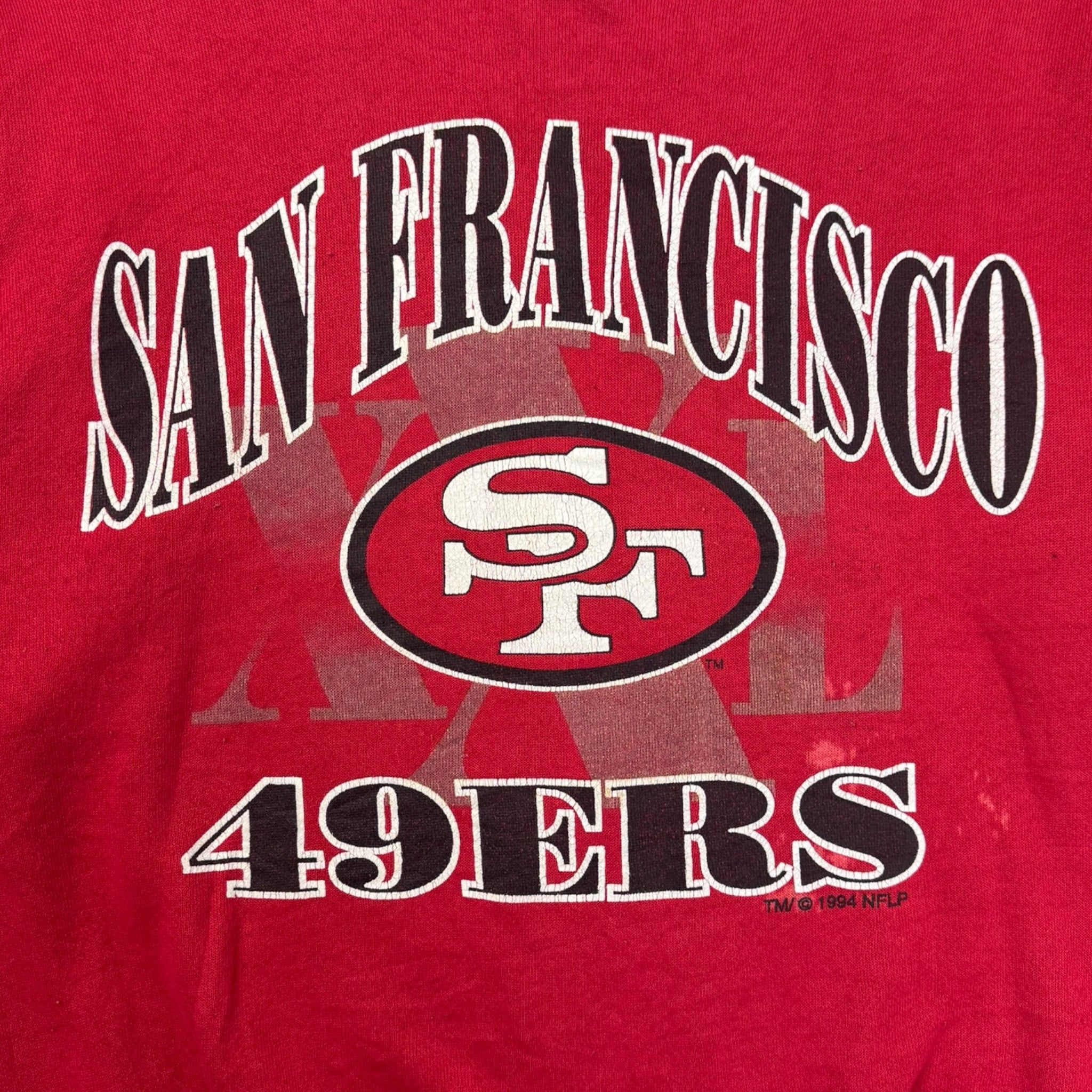 1994 San Francisco 49ers NFL Crewneck Red