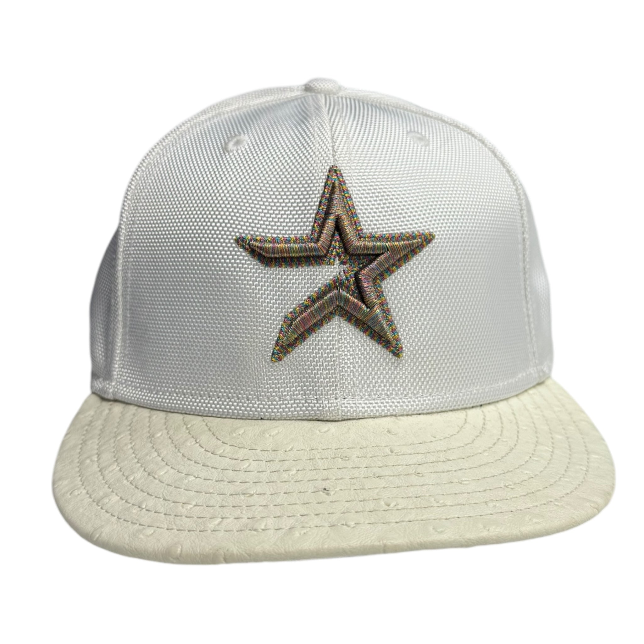 Dallas Cowboys Ostrich Brim Platinum Hat